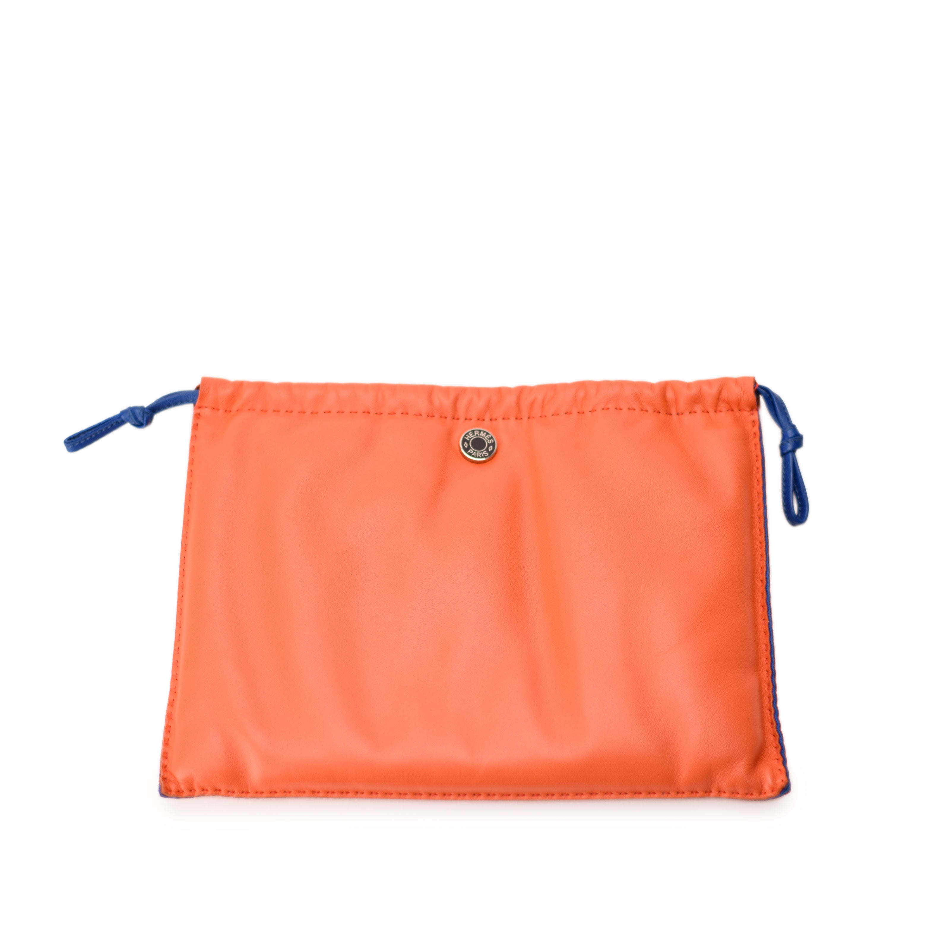 Hermès Orange Pilo Pouch