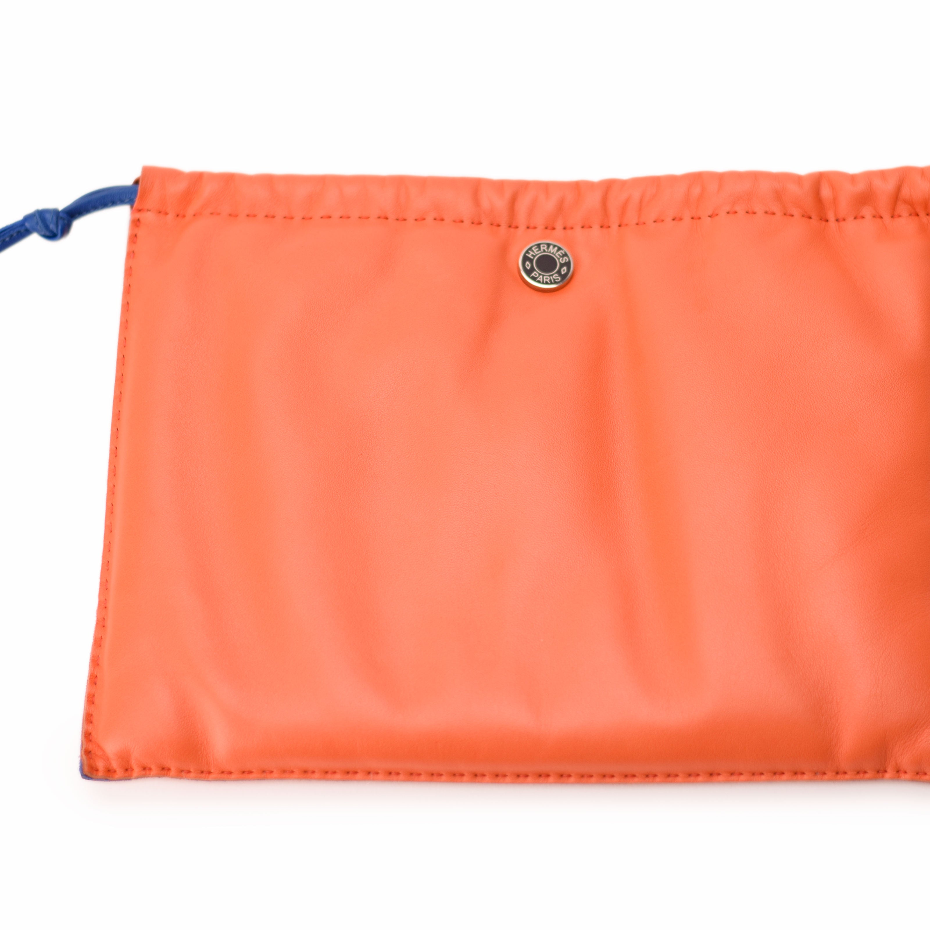 Hermès Orange Pilo Pouch