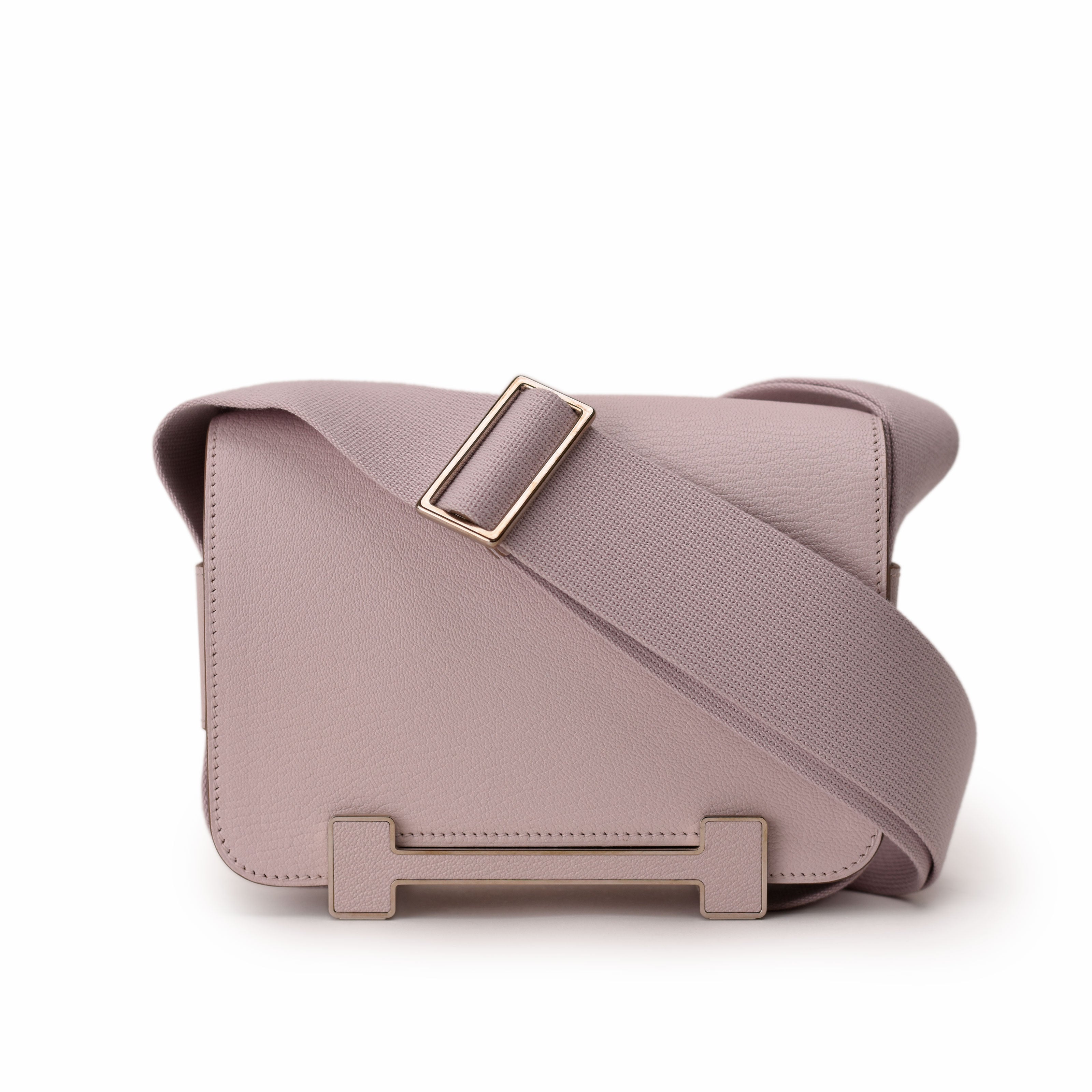 Hermès Geta Mauve Pale Chai Verso Chevre Mysore PHW