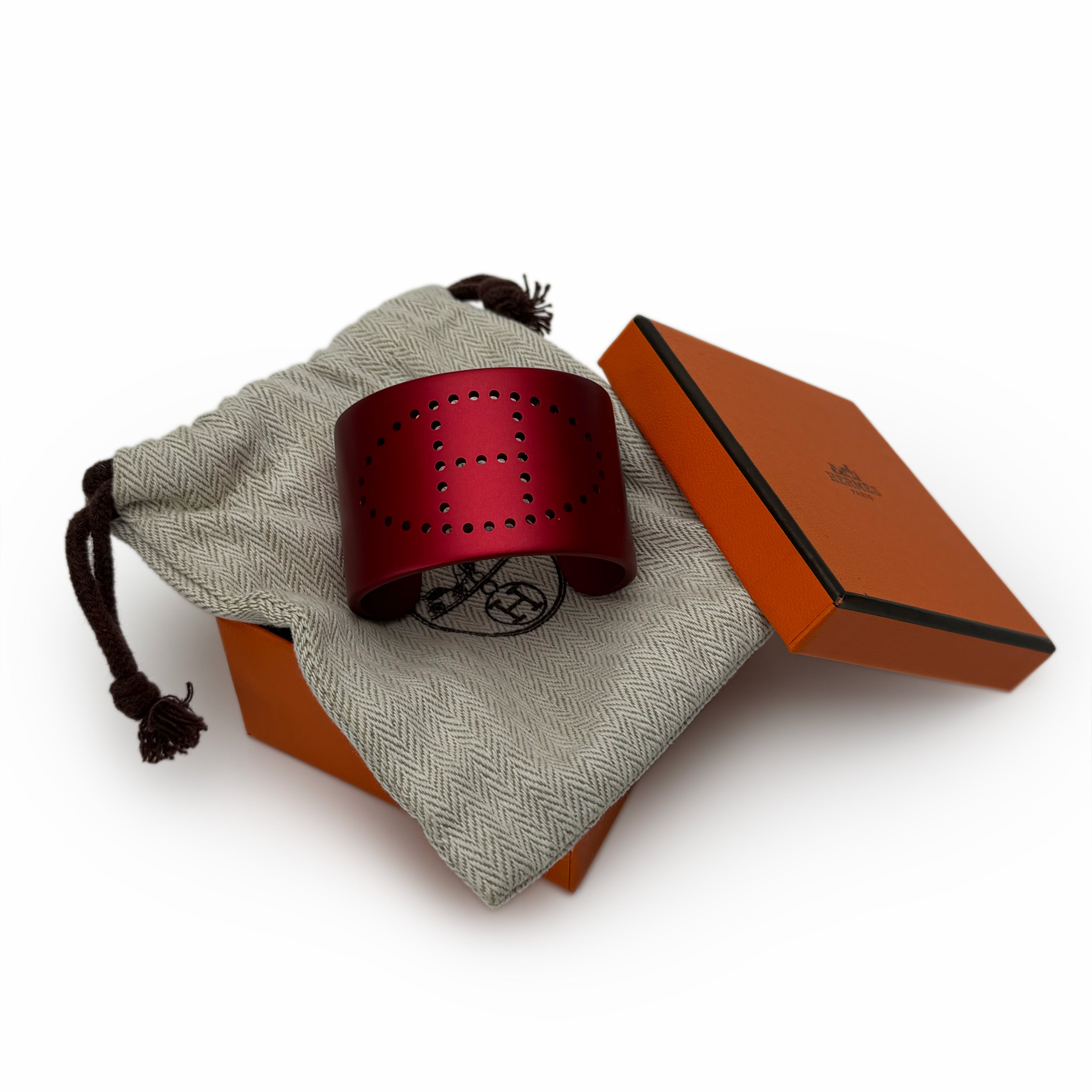 Hermès Evelyne Sunset Red Cuff