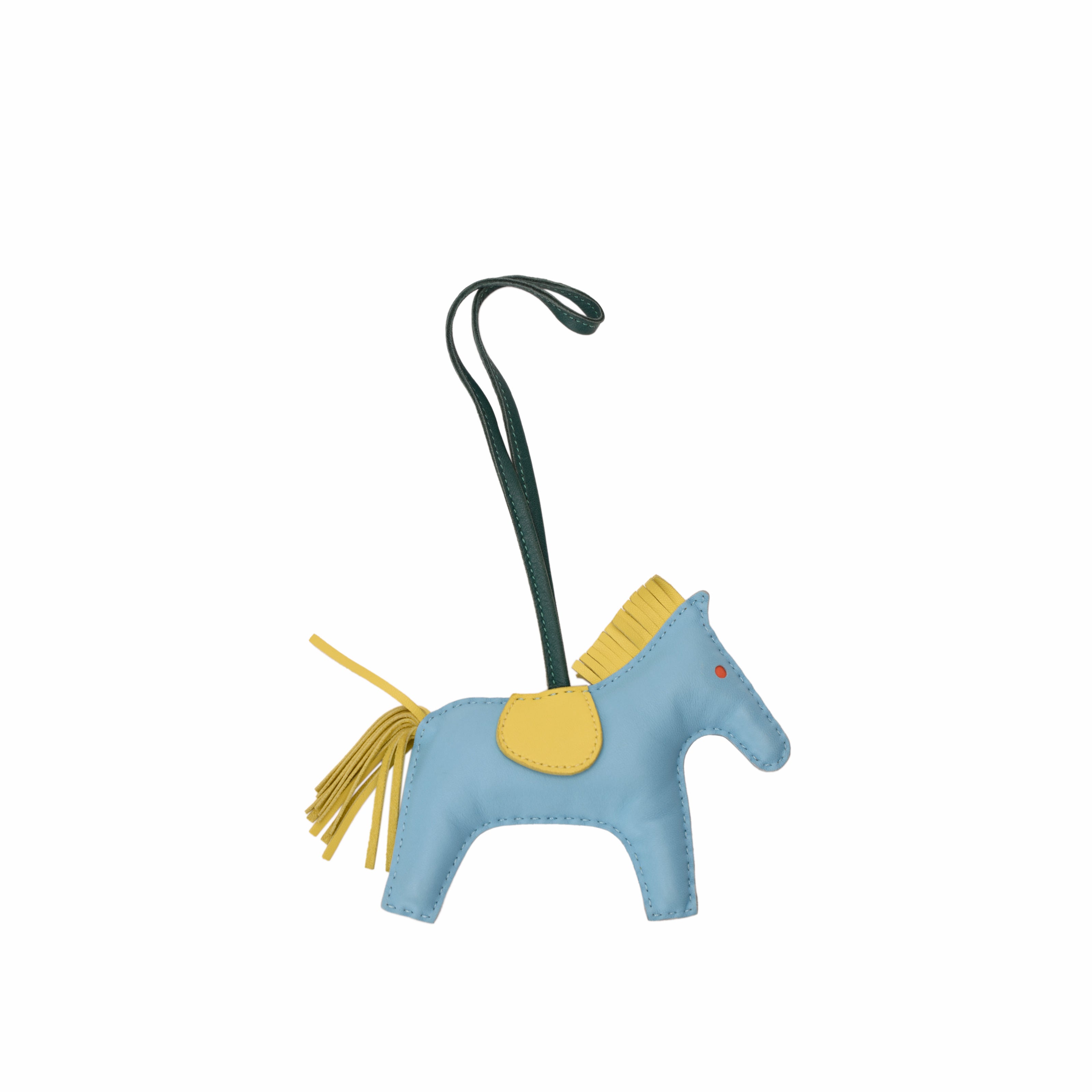 Hermès Rodeo PM Bag Charm in Bleu Céleste