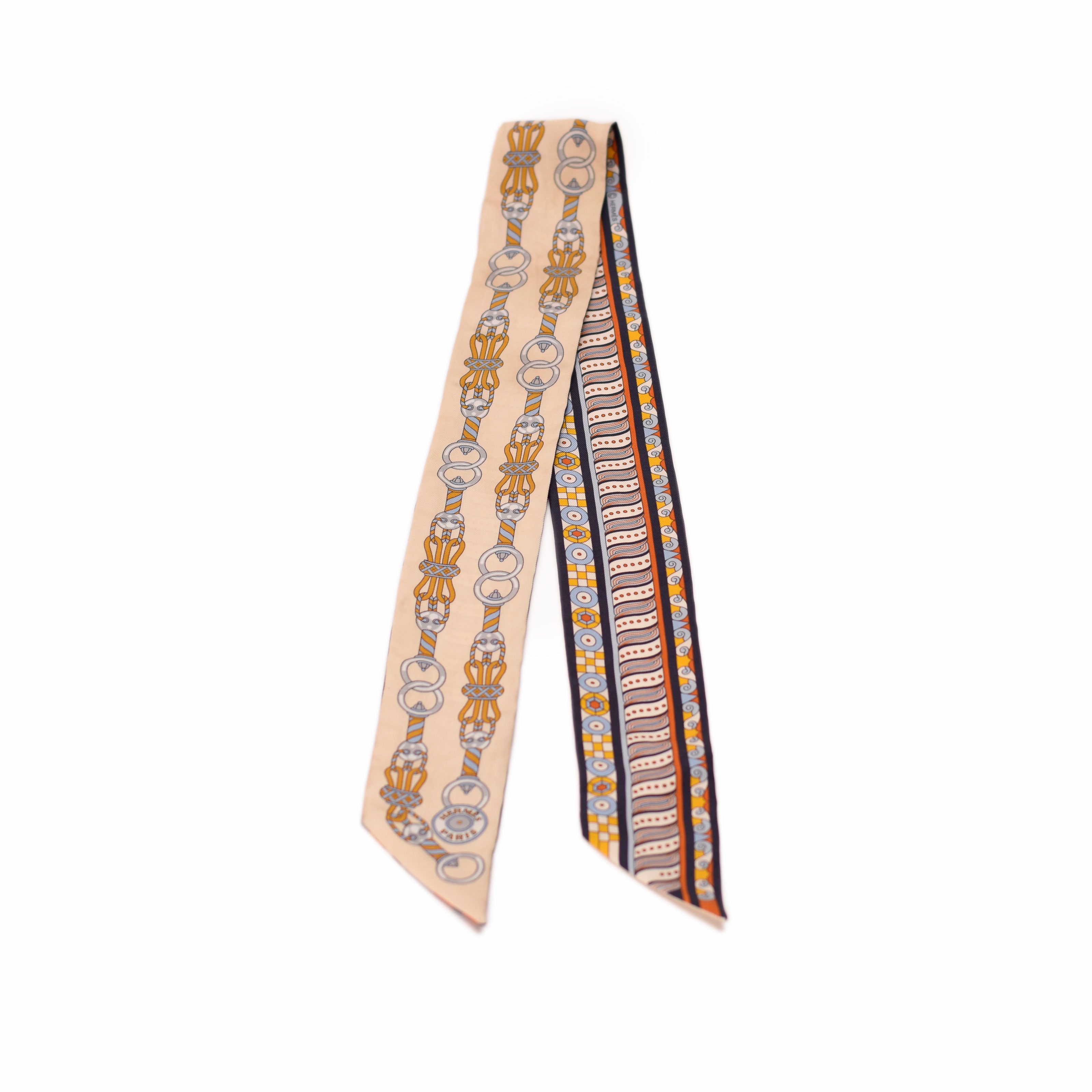 Hermès Twilly Harnais en Rosace Beige