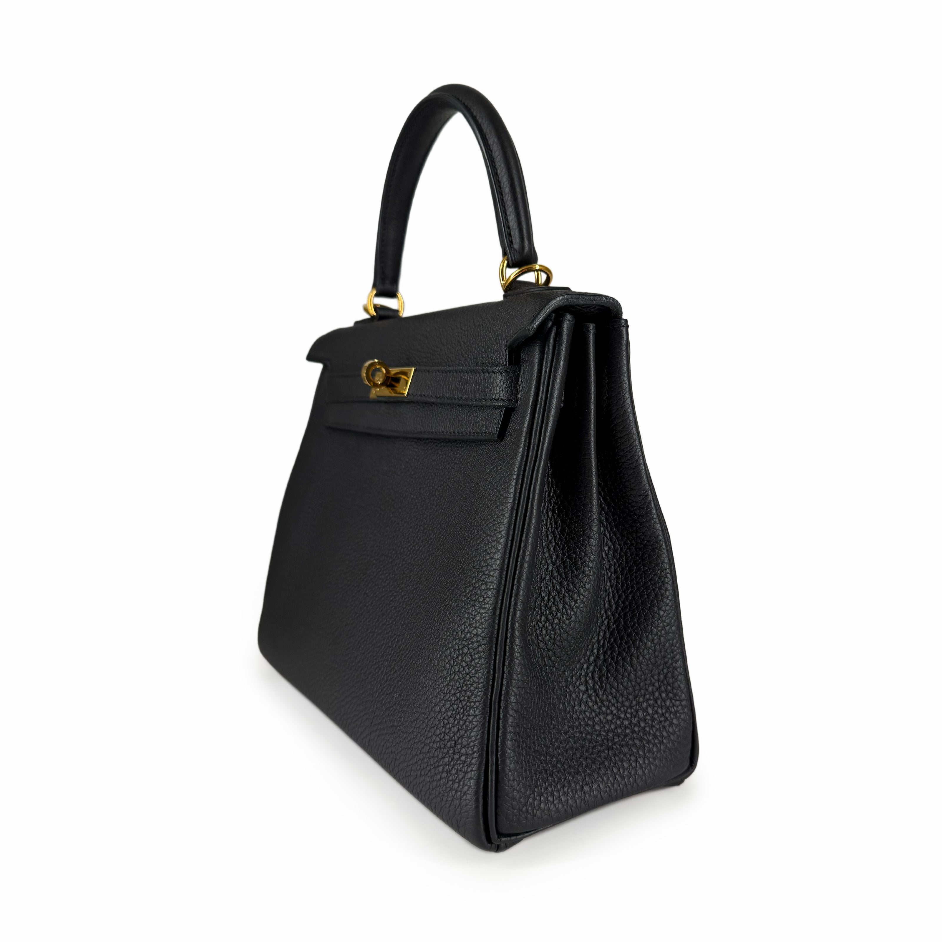 Hermès Kelly 25 Black Togo GHW