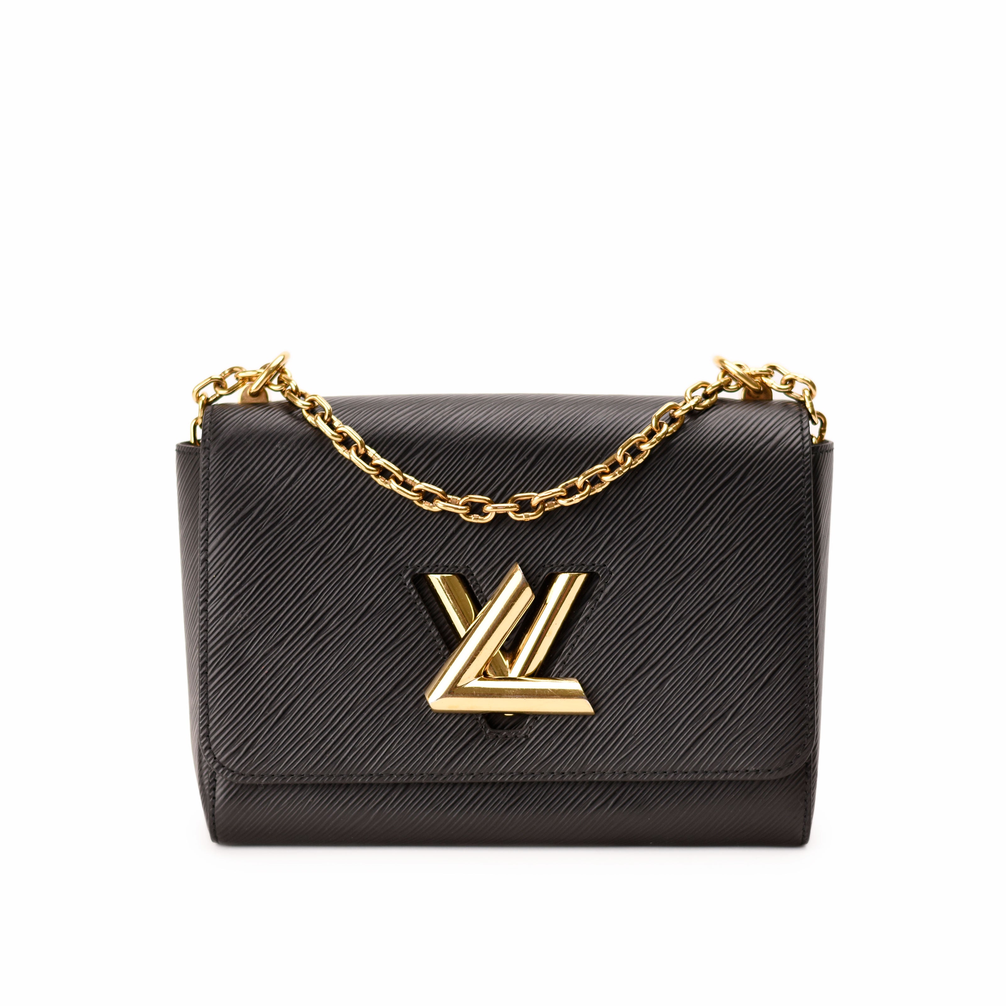 Louis Vuitton Twist MM Black Epi GHW
