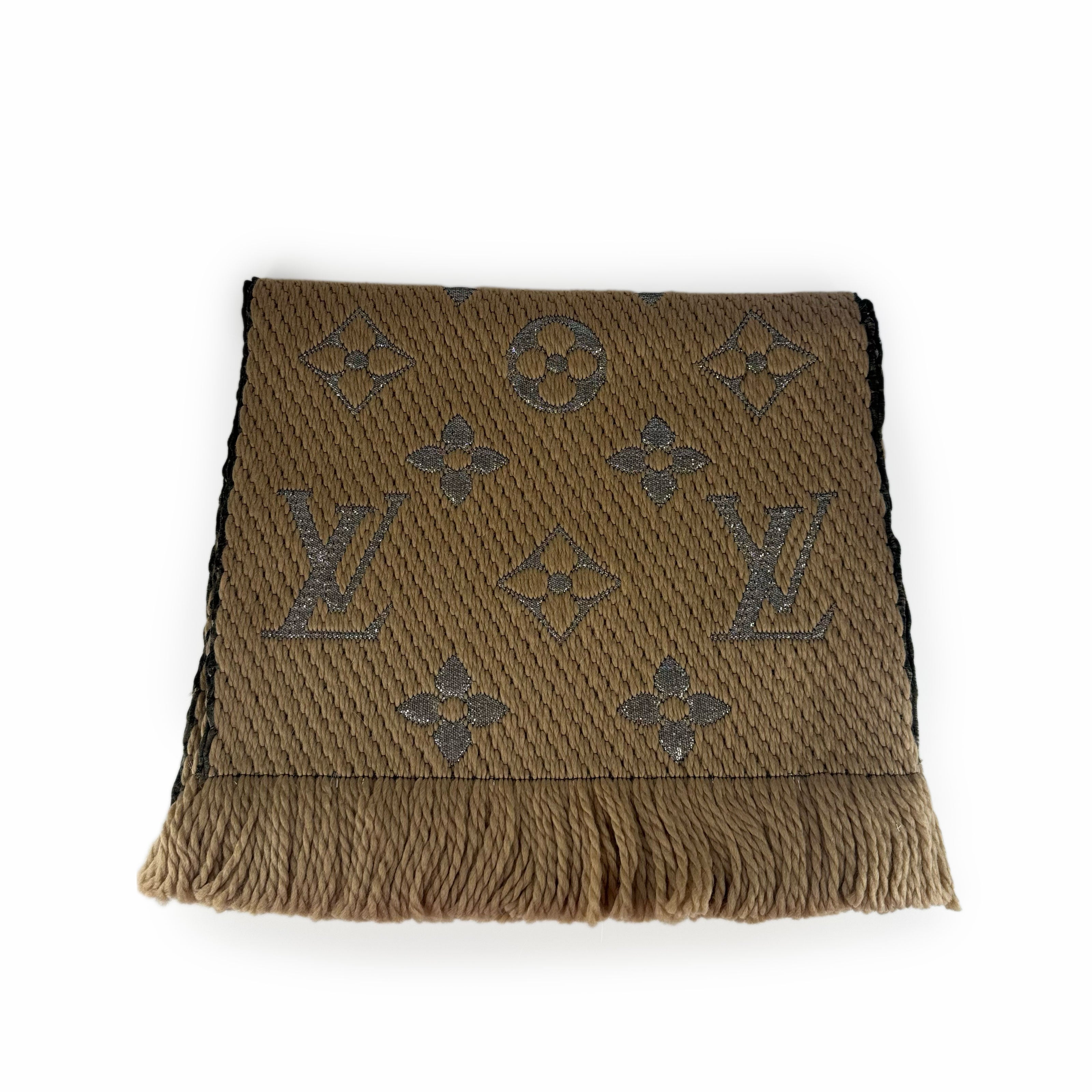 Louis Vuitton Logomania Scarf Beige