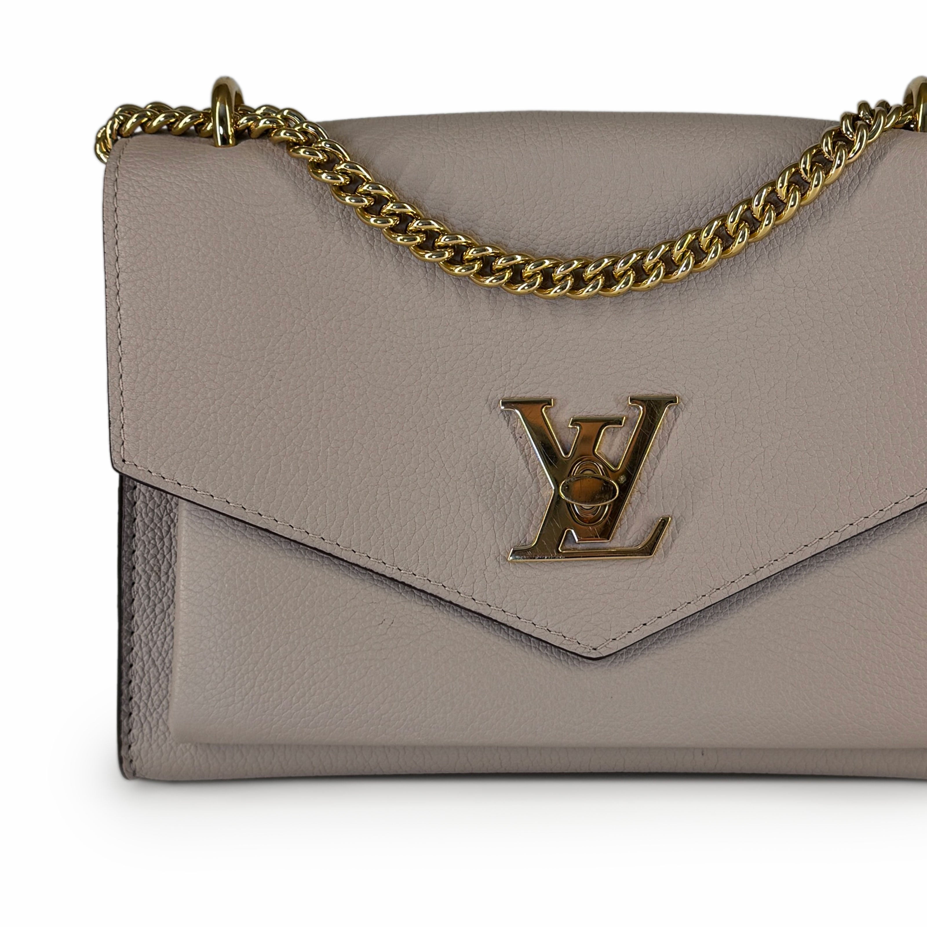 Louis Vuitton Mylockme Chain Bag Greige