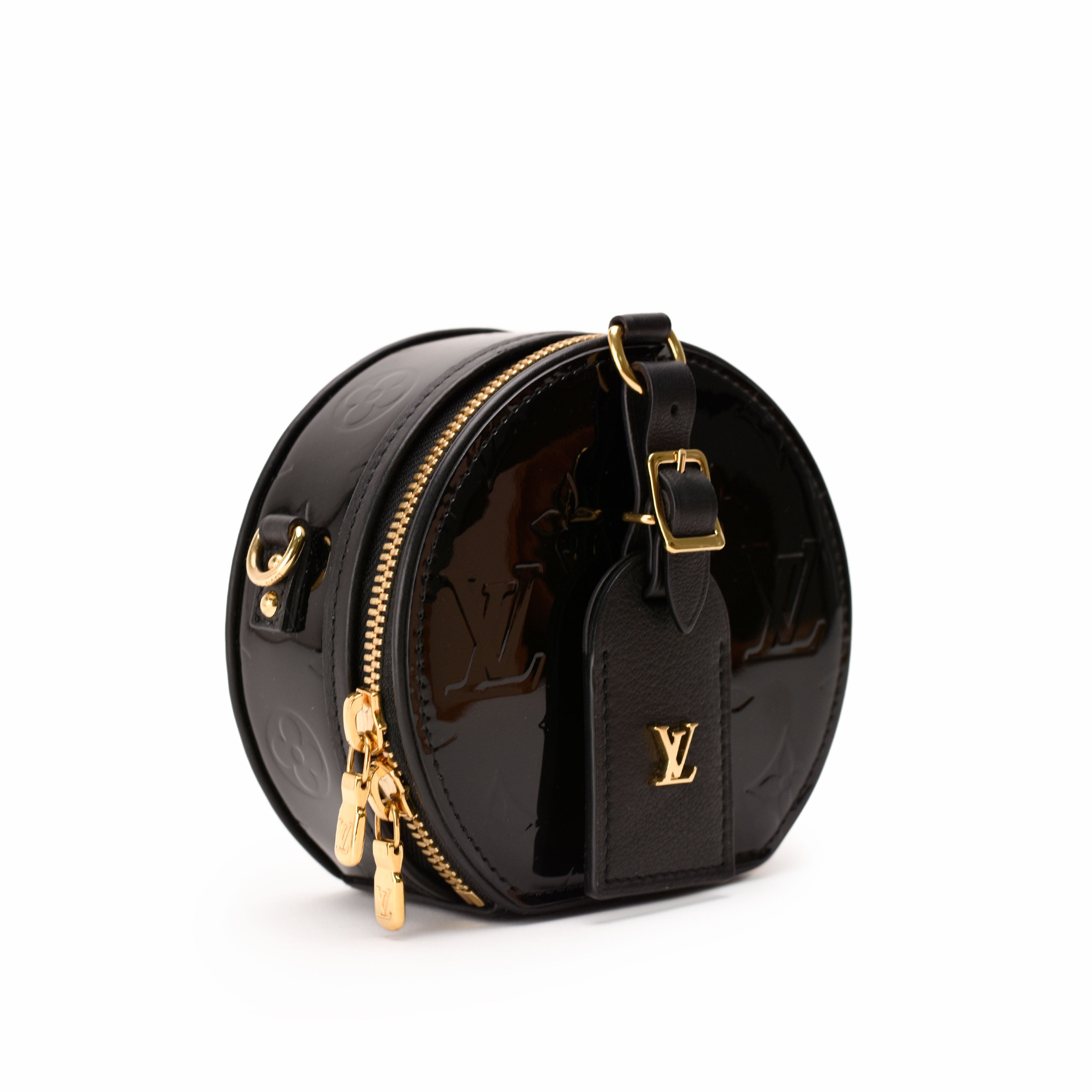 Louis Vuitton Mini Boite Chapeau Monogram Vernis Black