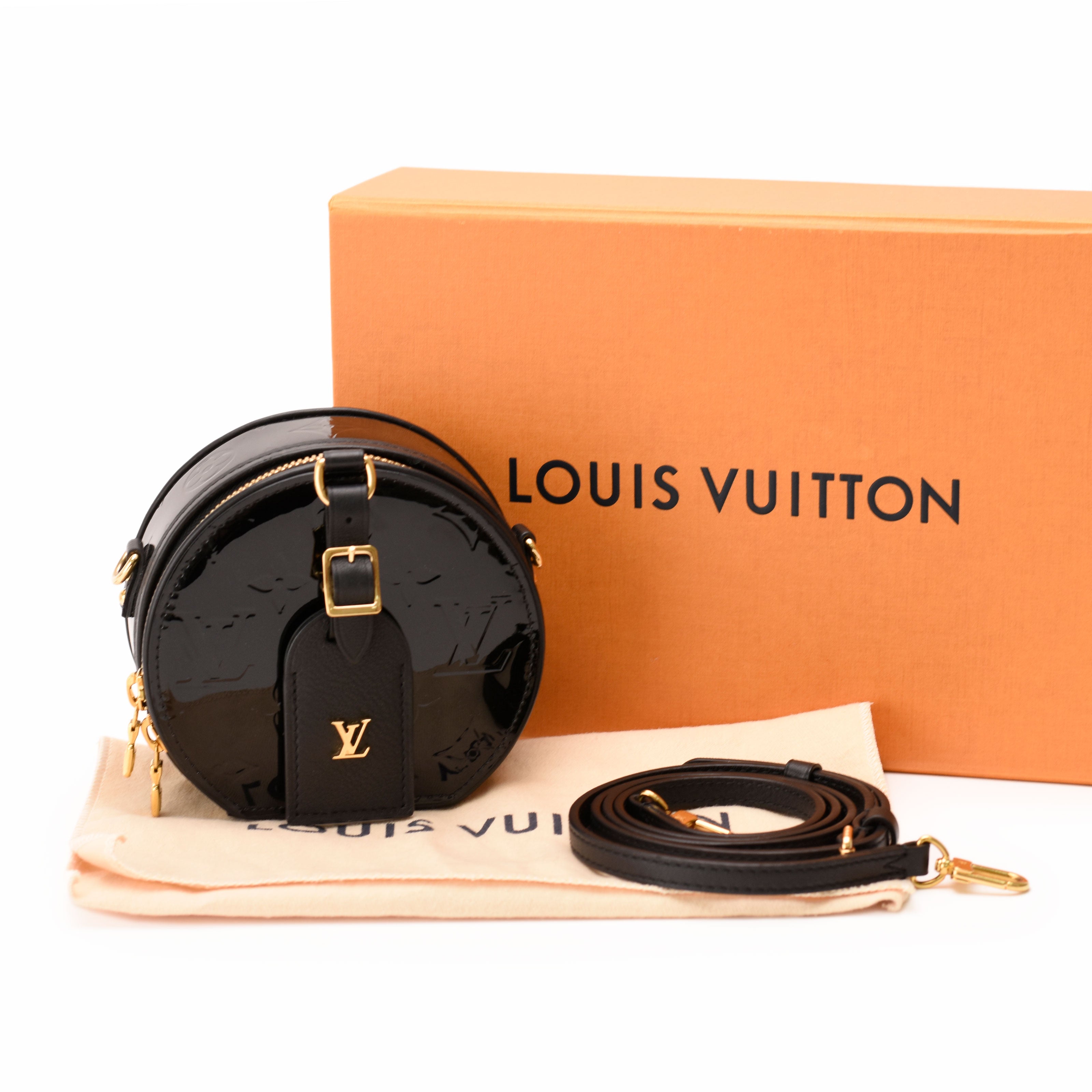 Louis Vuitton Mini Boite Chapeau Monogram Vernis Black