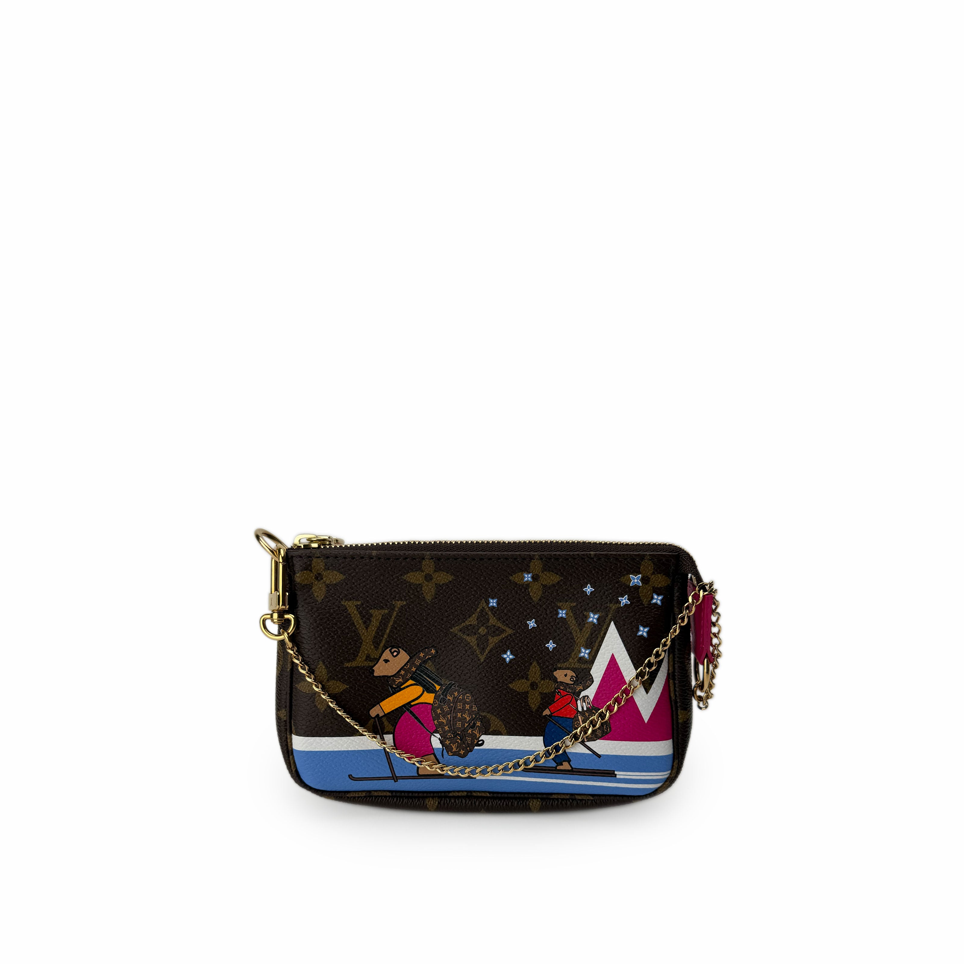 Louis Vuitton Mini Pochette Accessoires Monogram Xmas Bears