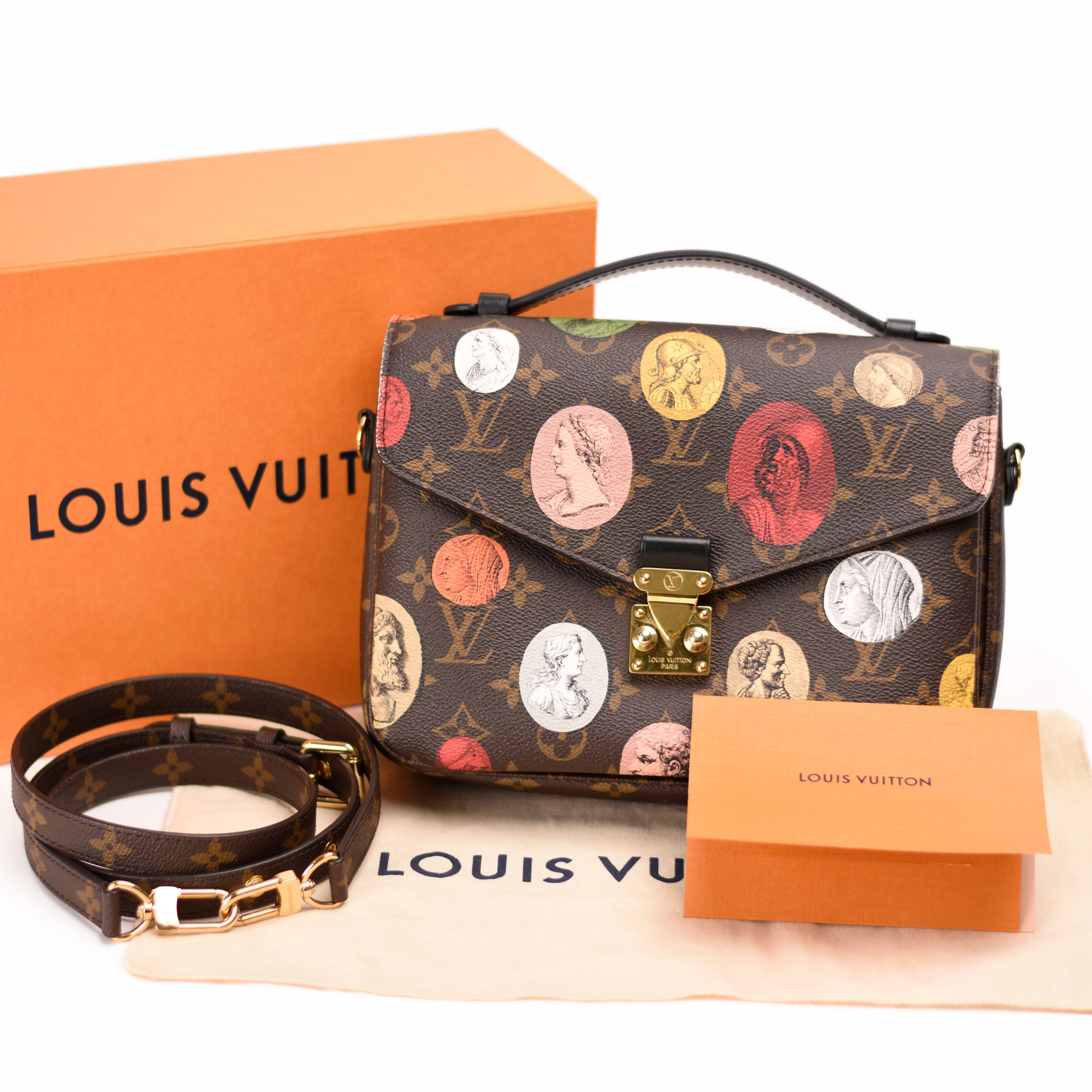 Louis Vuitton X Fornasetti Monogram Canvas Cameo Metis Pochette Bag
