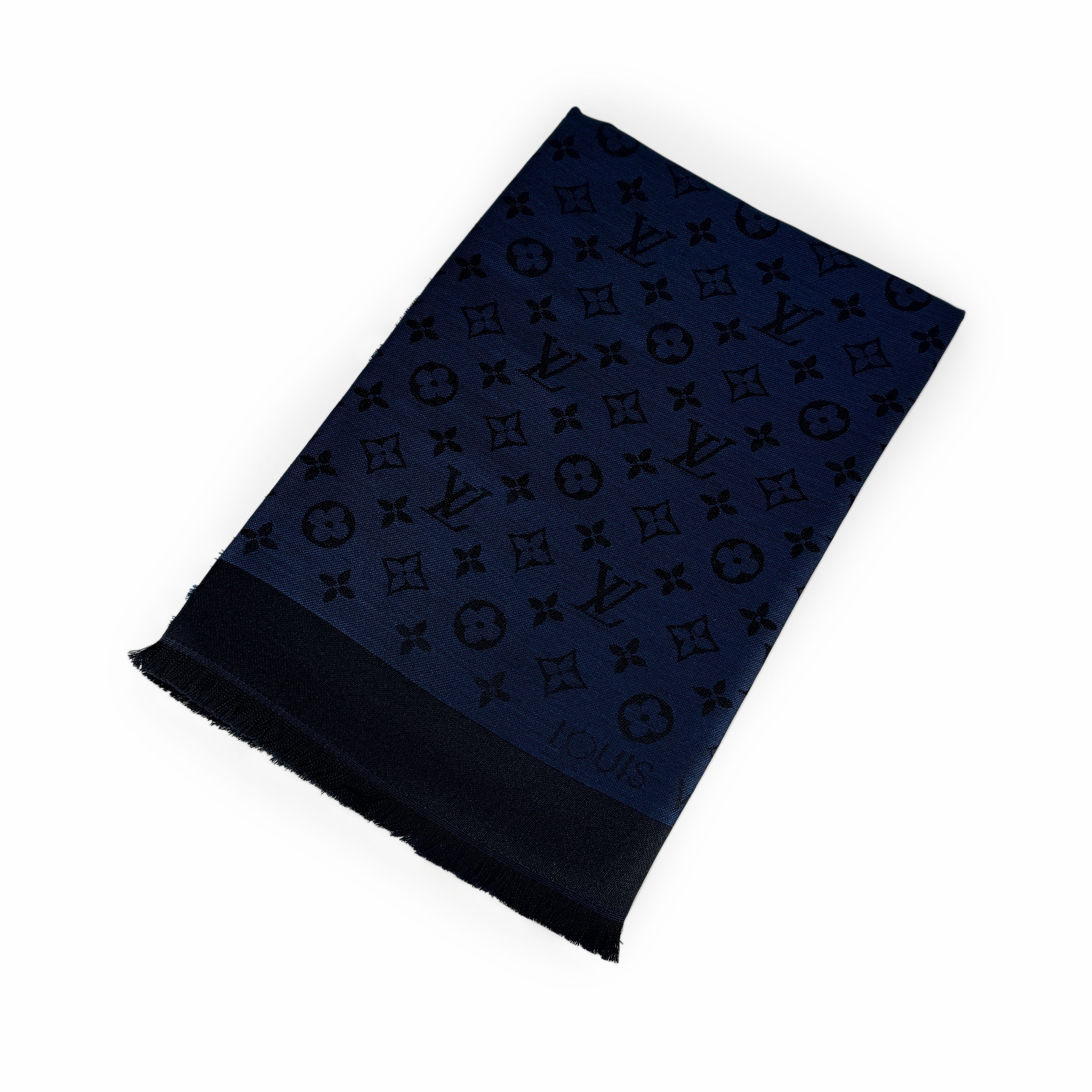 Louis Vuitton Monogram Shawl Dark Blue
