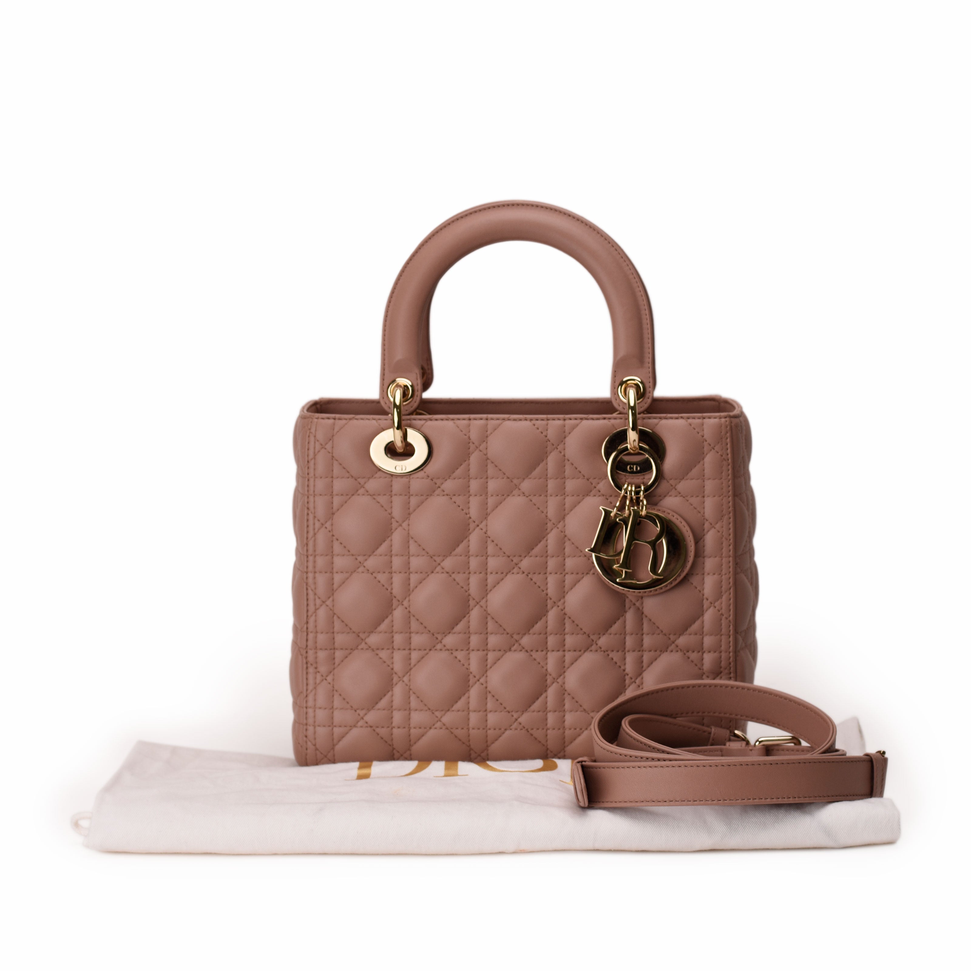 Dior Lady Dior Medium Blush Bag