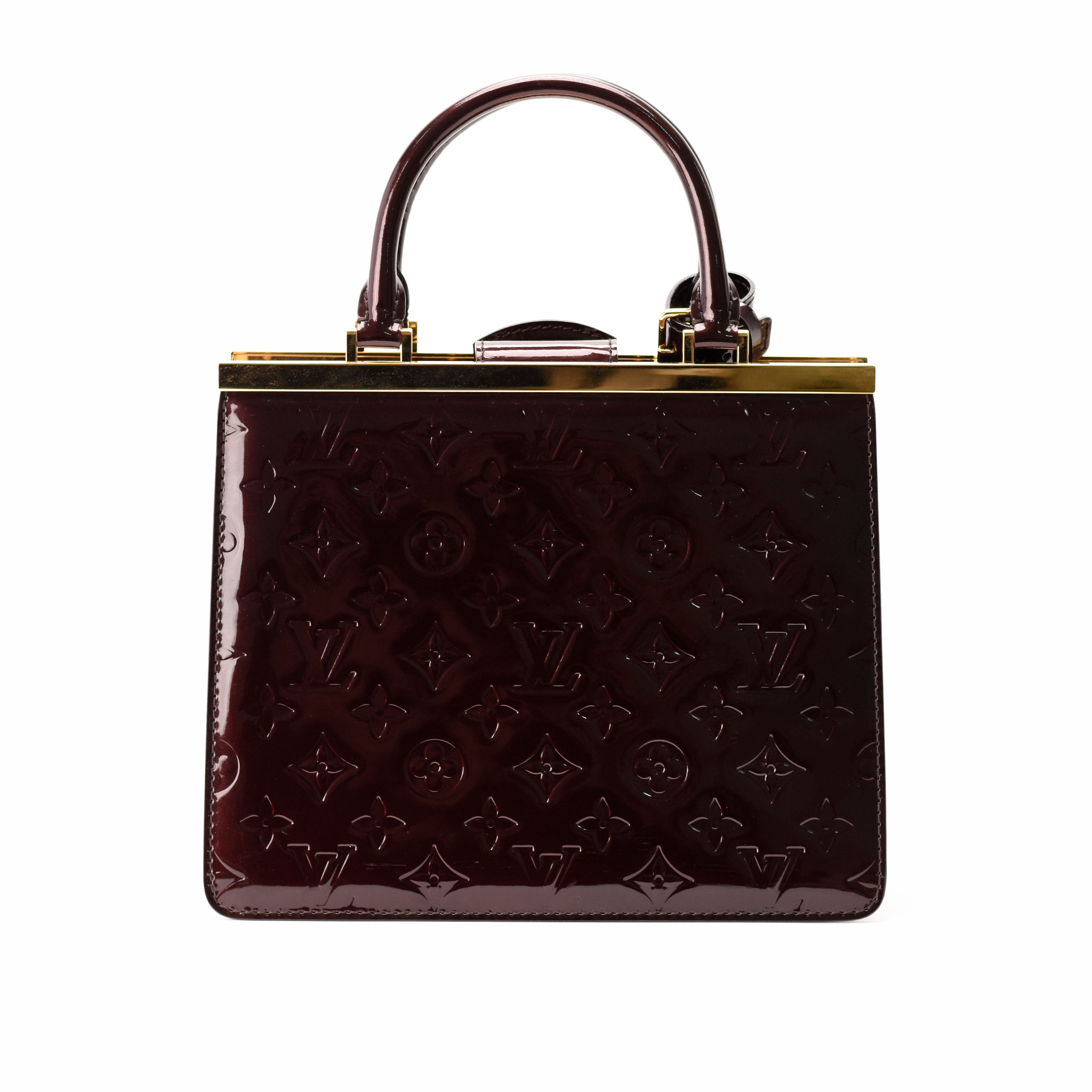 Louis Vuitton Monogram Amarante Red Vernis Deesse MM