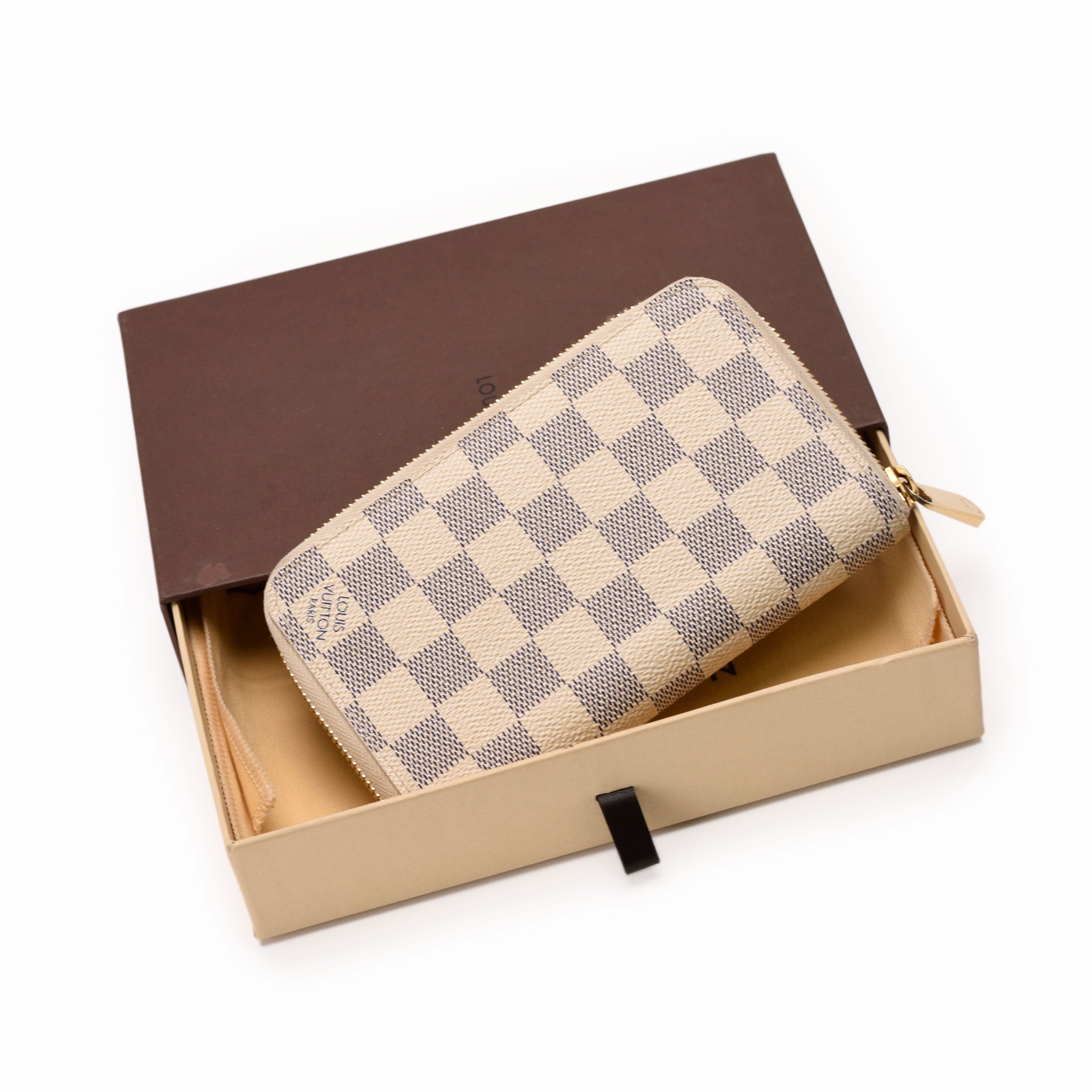 Louis Vuitton Damier Azur Zippy Compact Long Wallet