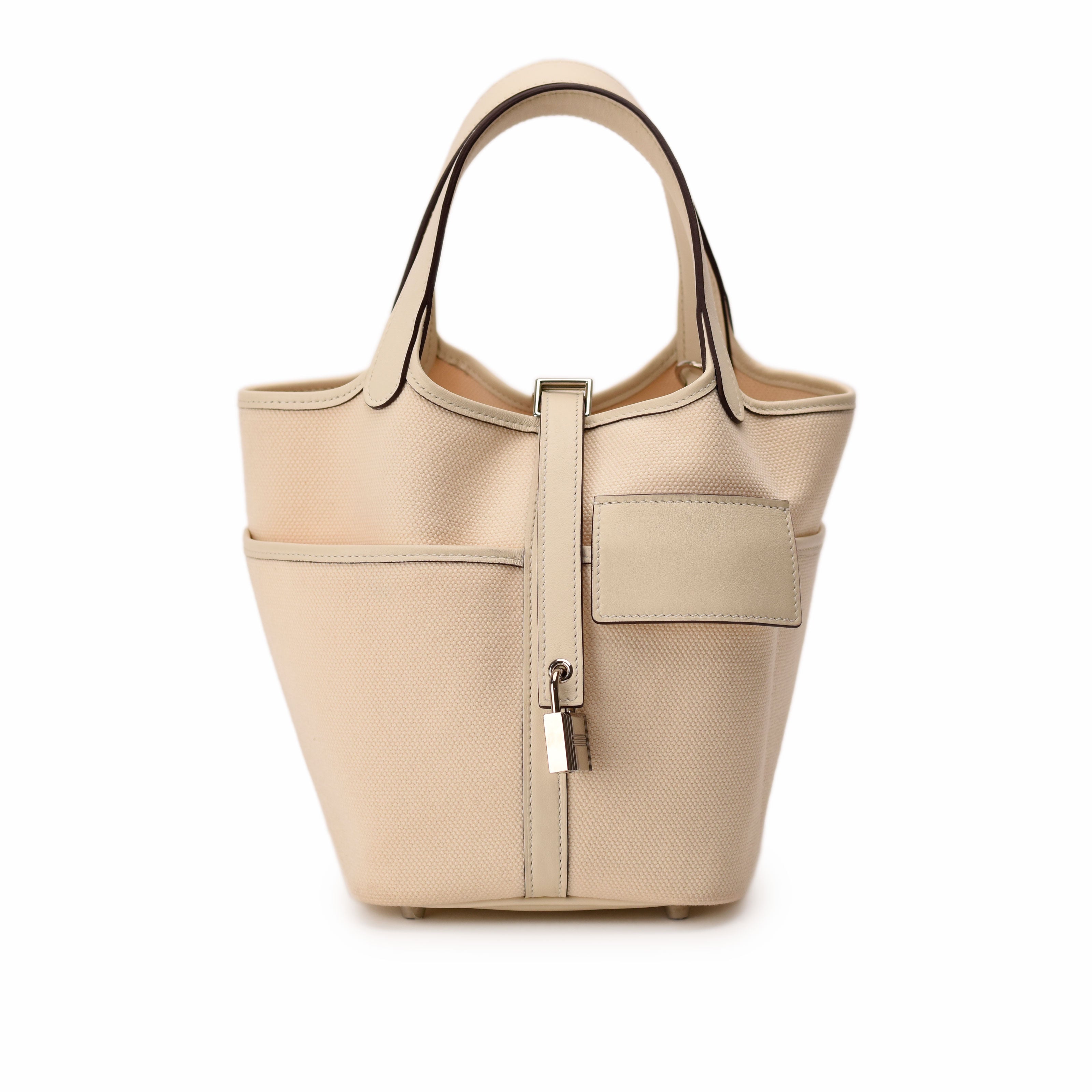 Hermès Nata Swift and Toile Goeland Cargo Picotin Lock 18 PHW