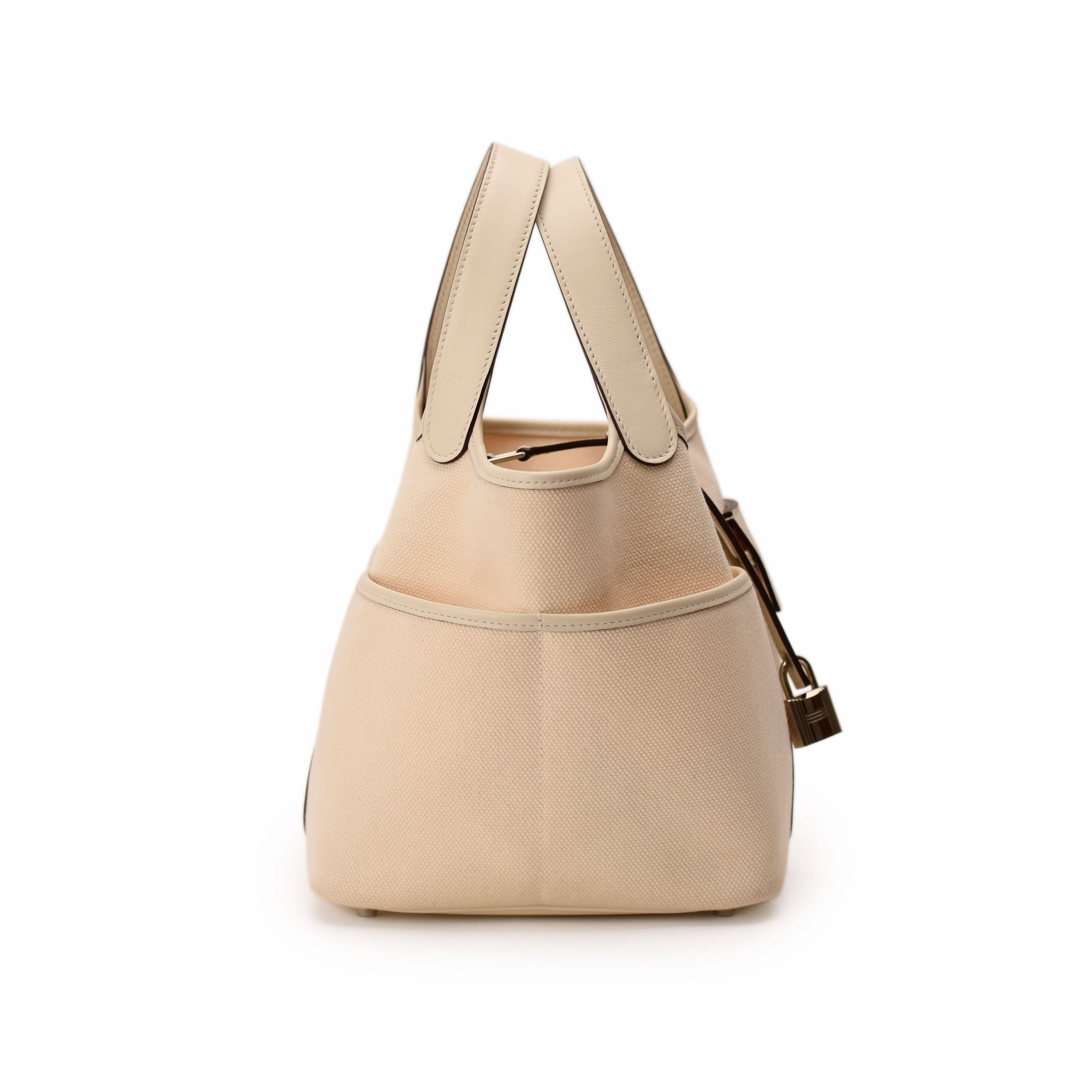 Hermès Nata Swift and Toile Goeland Cargo Picotin Lock 18 PHW