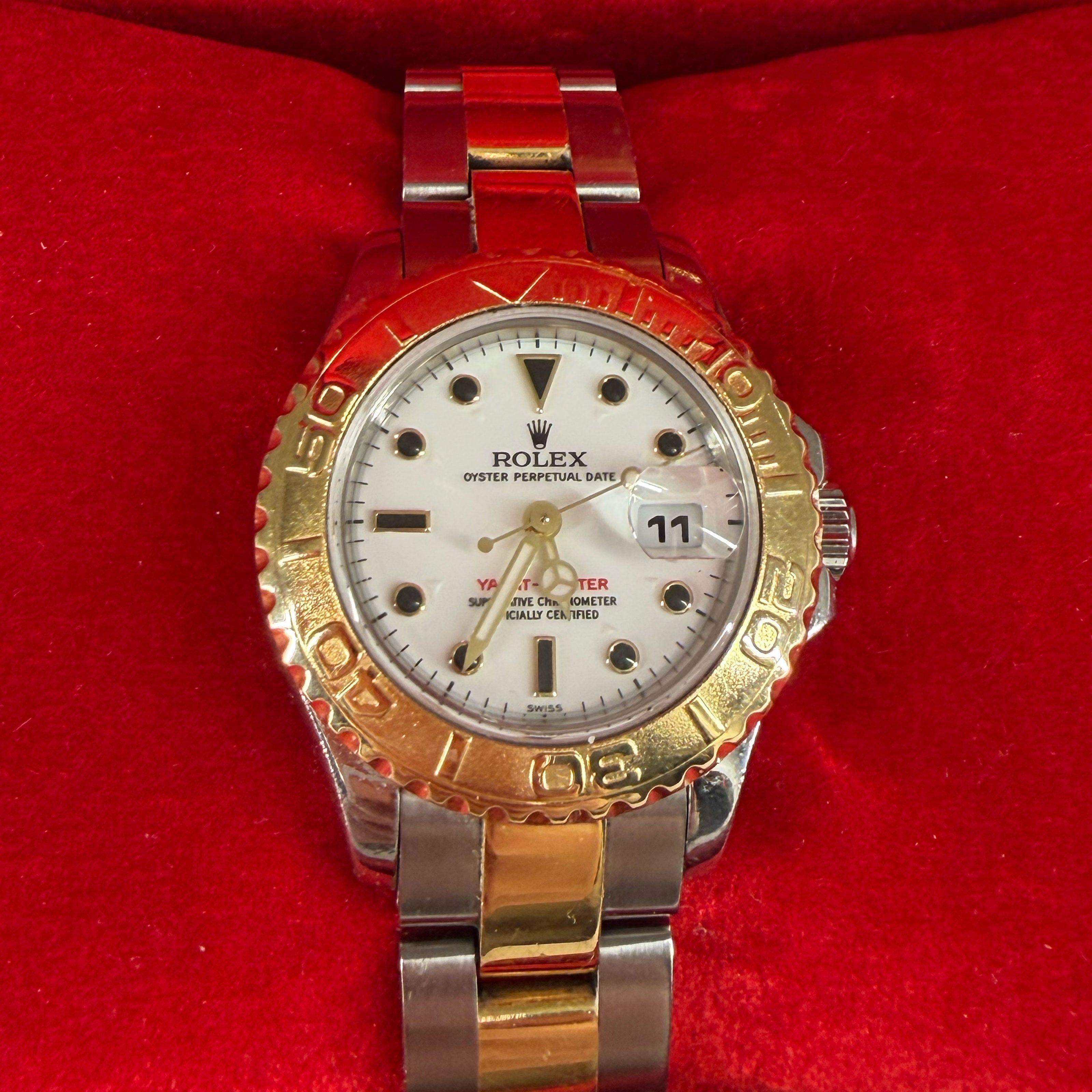 Rolex Damenuhr St/Gold Lady Yacht-Master