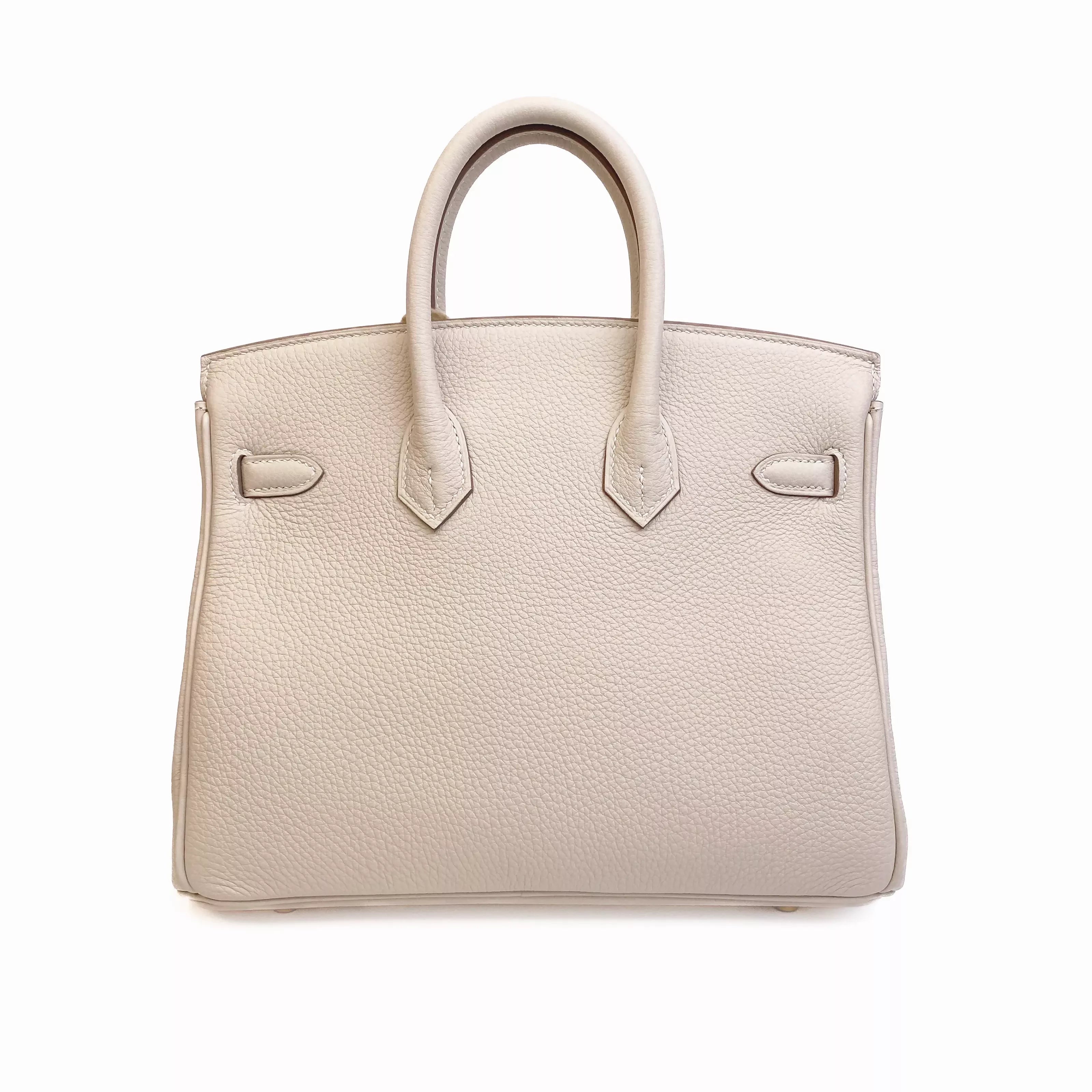 Hermès Birkin 25 Togo Leather Beige Gold Hardware Back