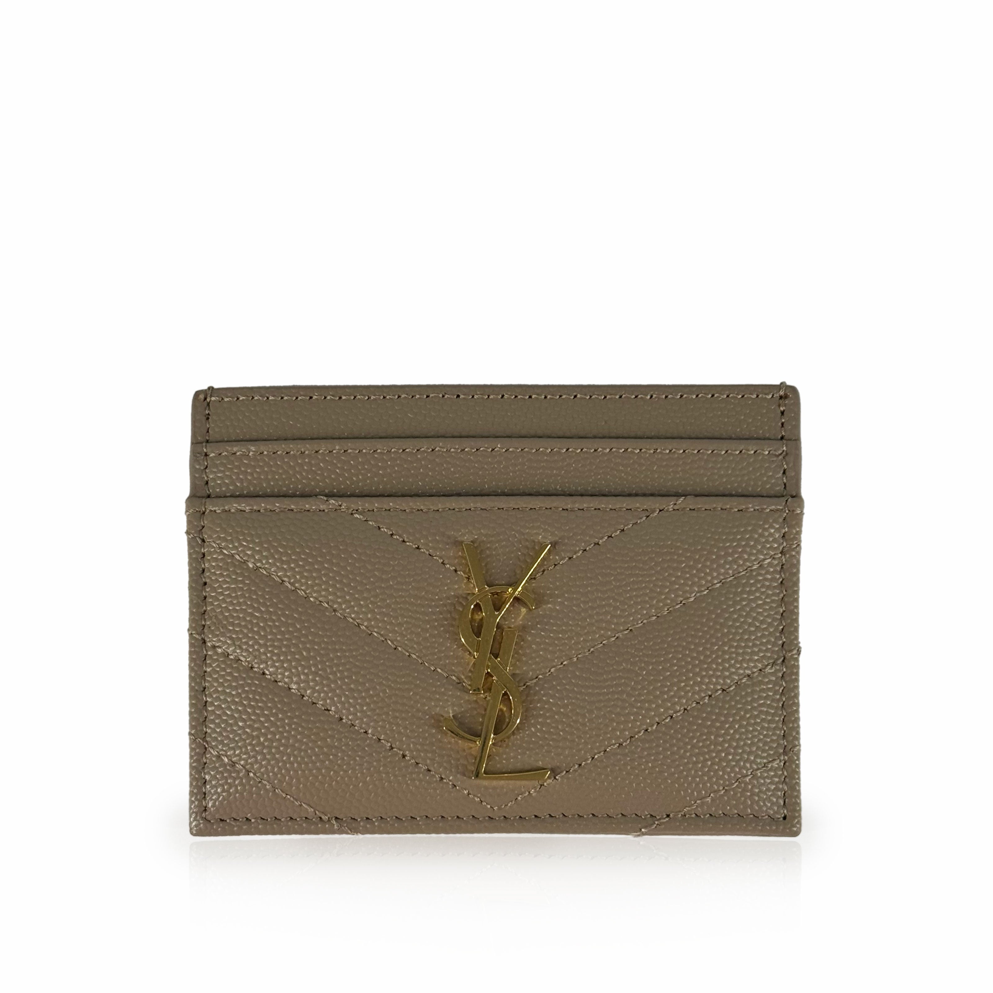 Saint Laurent Card Holder Beige