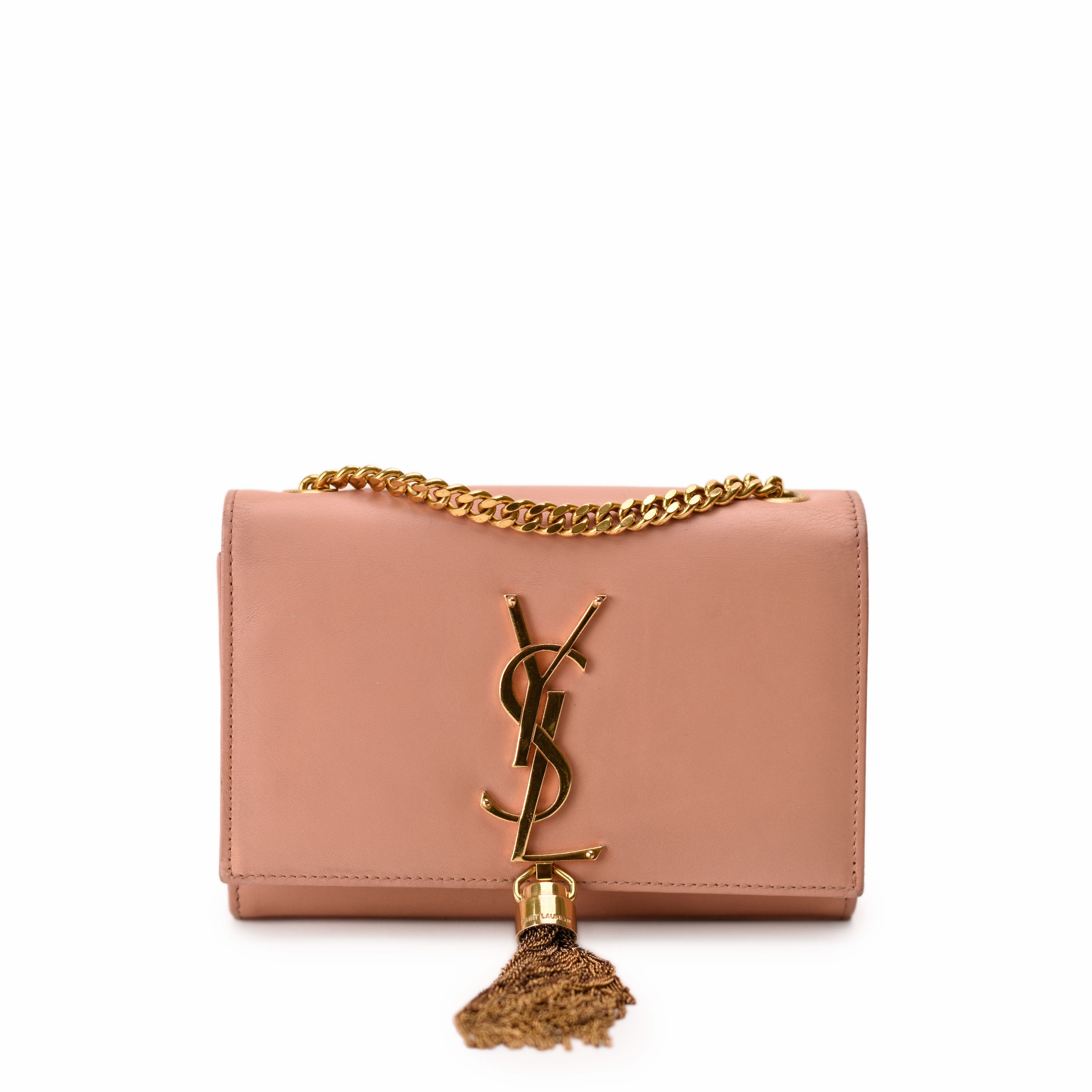 Saint Laurent Kate Small Pink GHW Bag