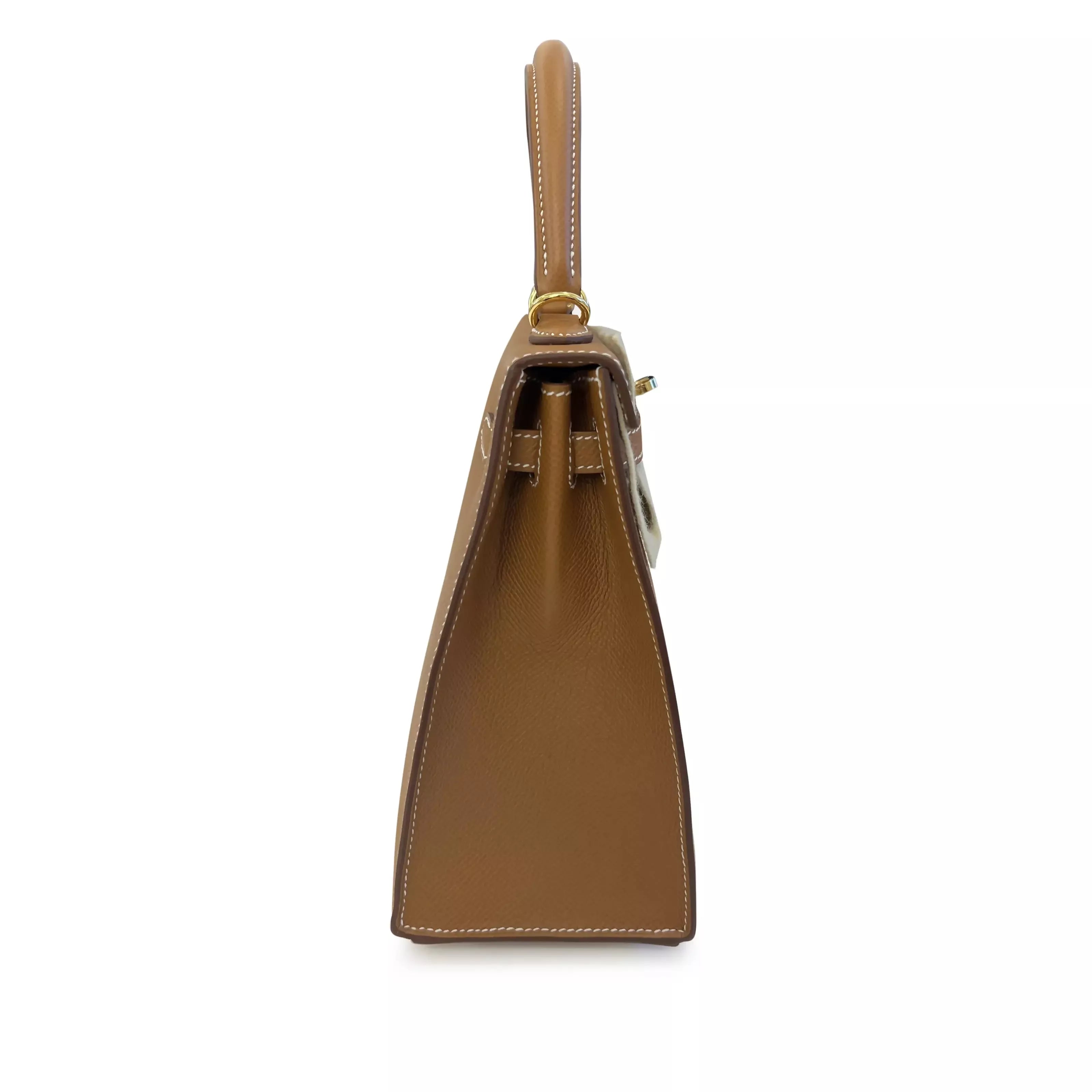 Hermes Kelly 25 in Gold Epsom Leather GHW 9