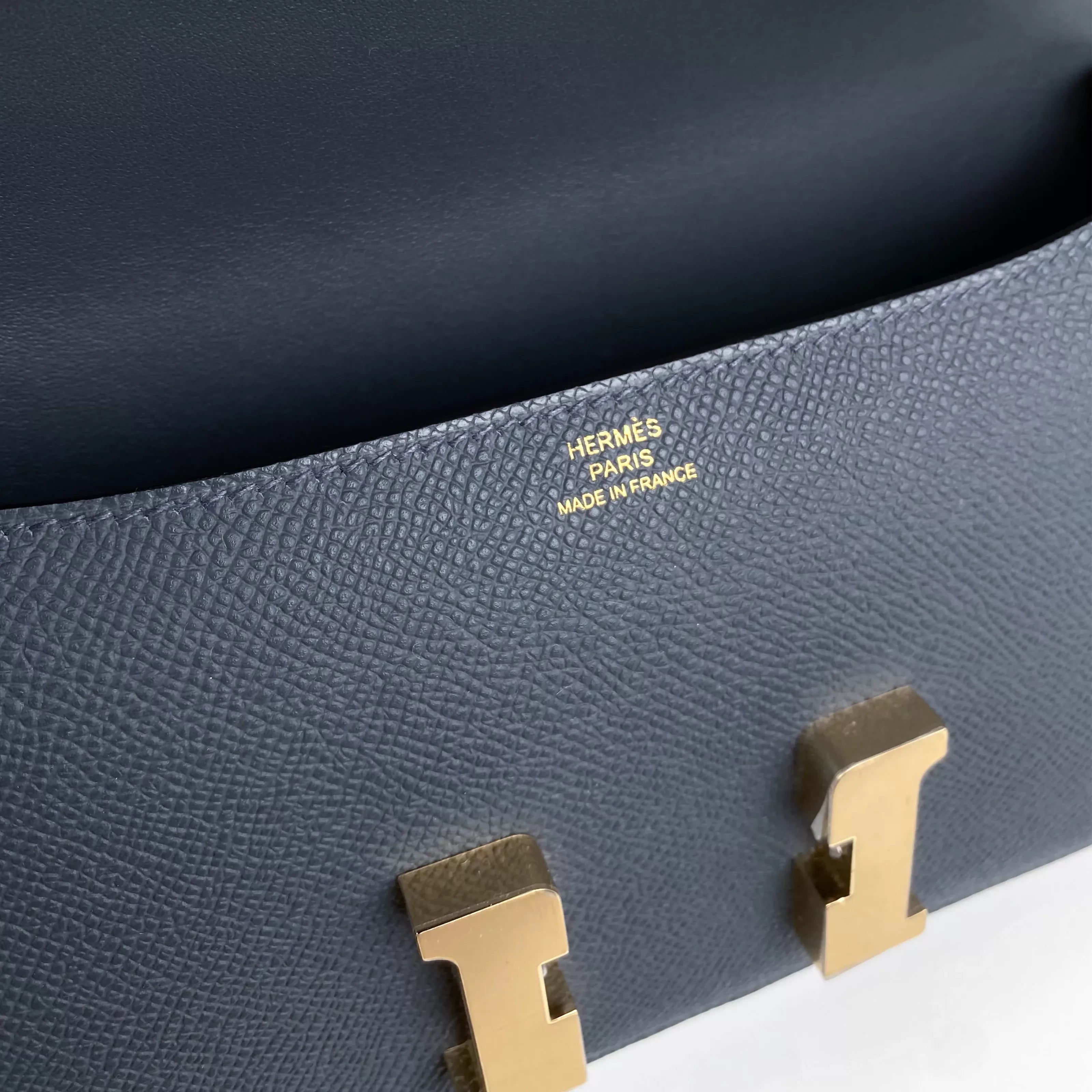 Hermes Constance Elan in Bleu De Malte Epsom GHW 6