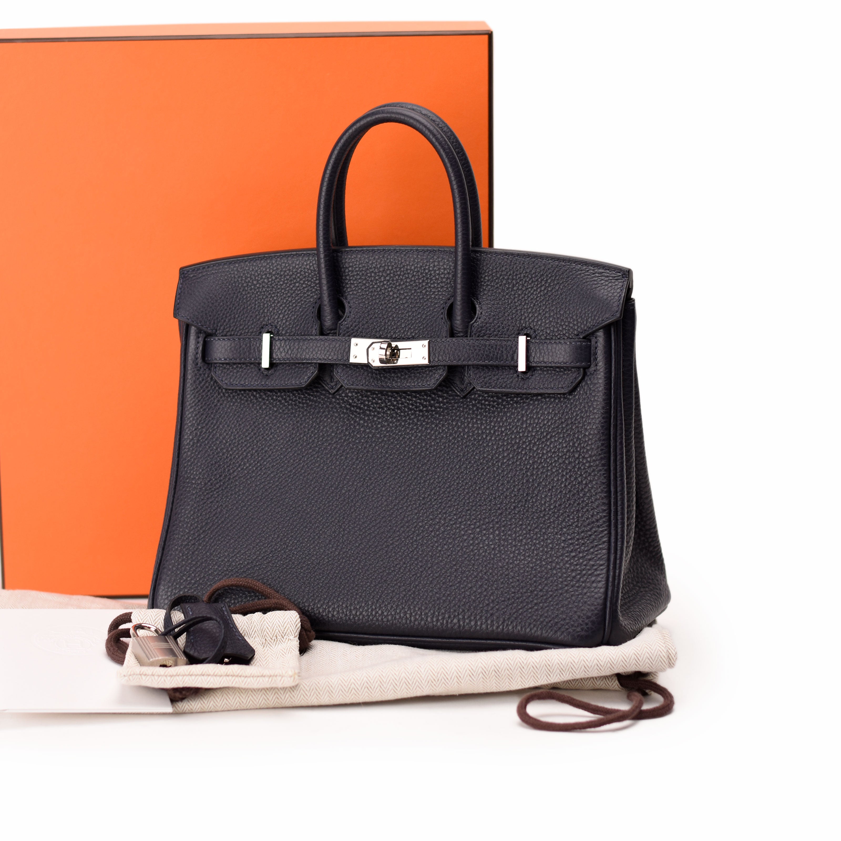 Hermès Birkin 25 Togo Bleu Nuit PHW