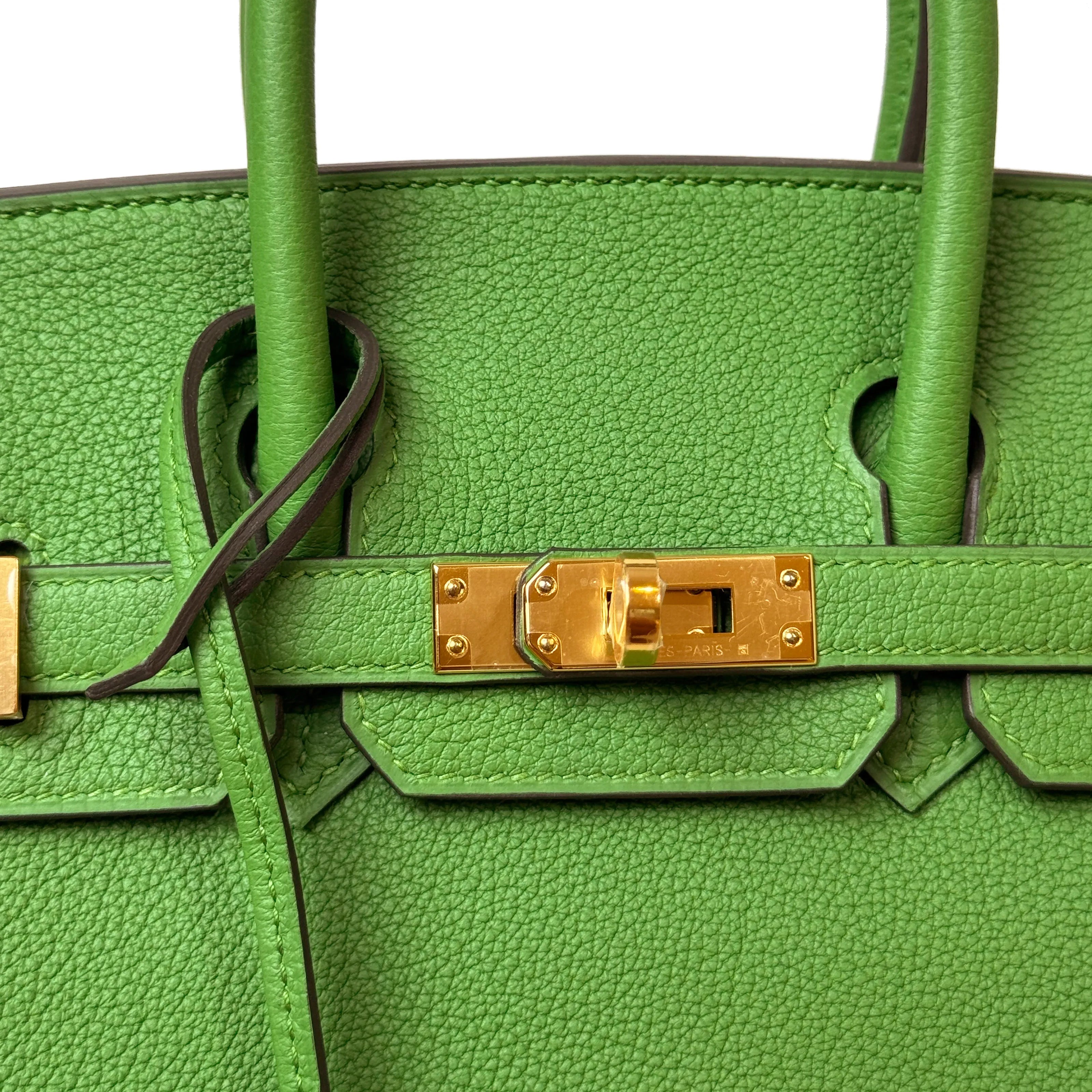 Hermès Birkin 25 Vert Yucca Togo GHW