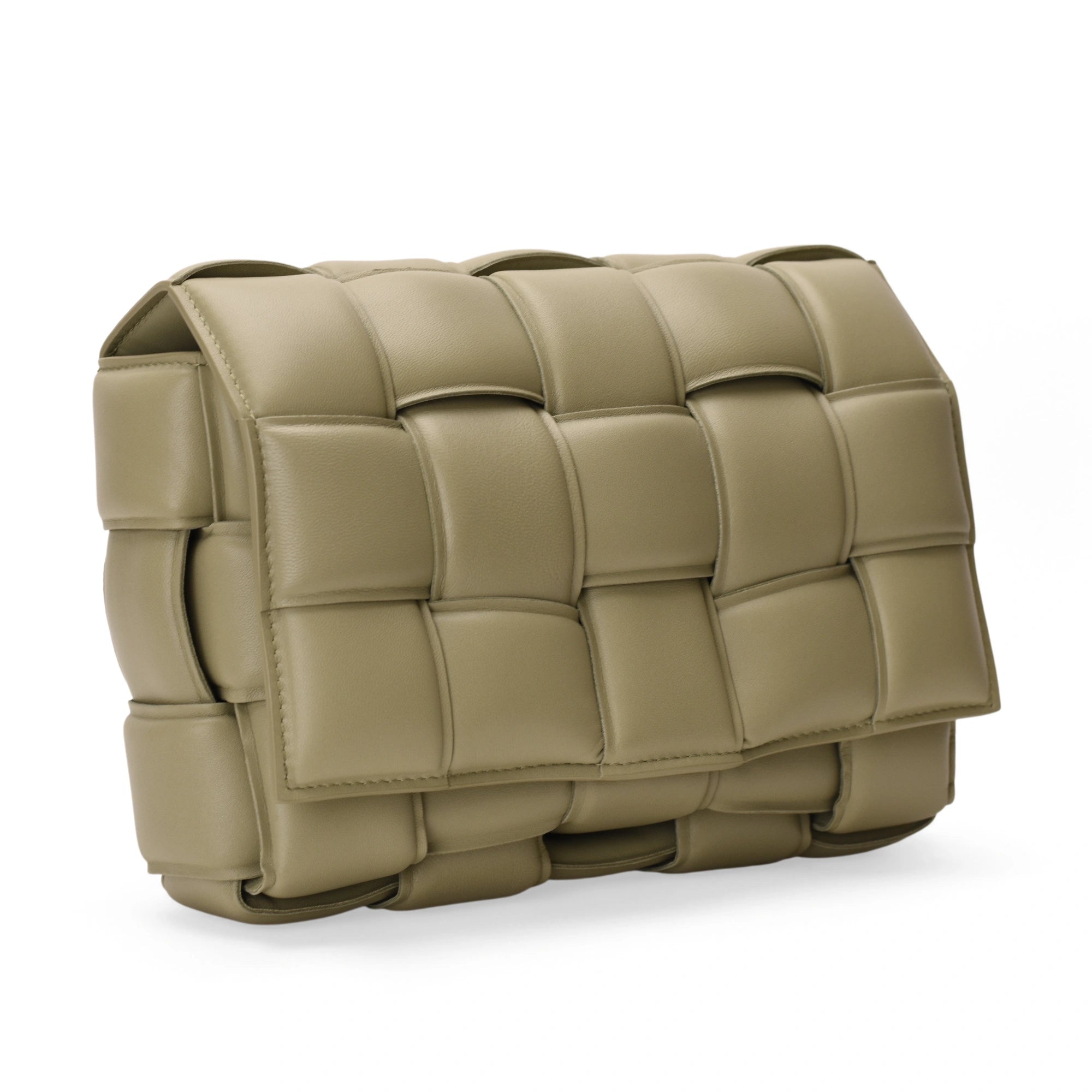 Bottega Veneta Padded Cassette Bag in Sage lambskin