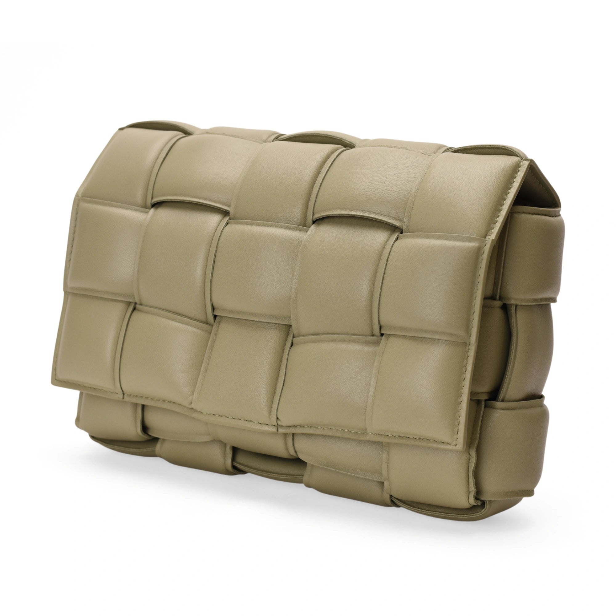 Bottega Veneta Padded Cassette Bag in Sage lambskin