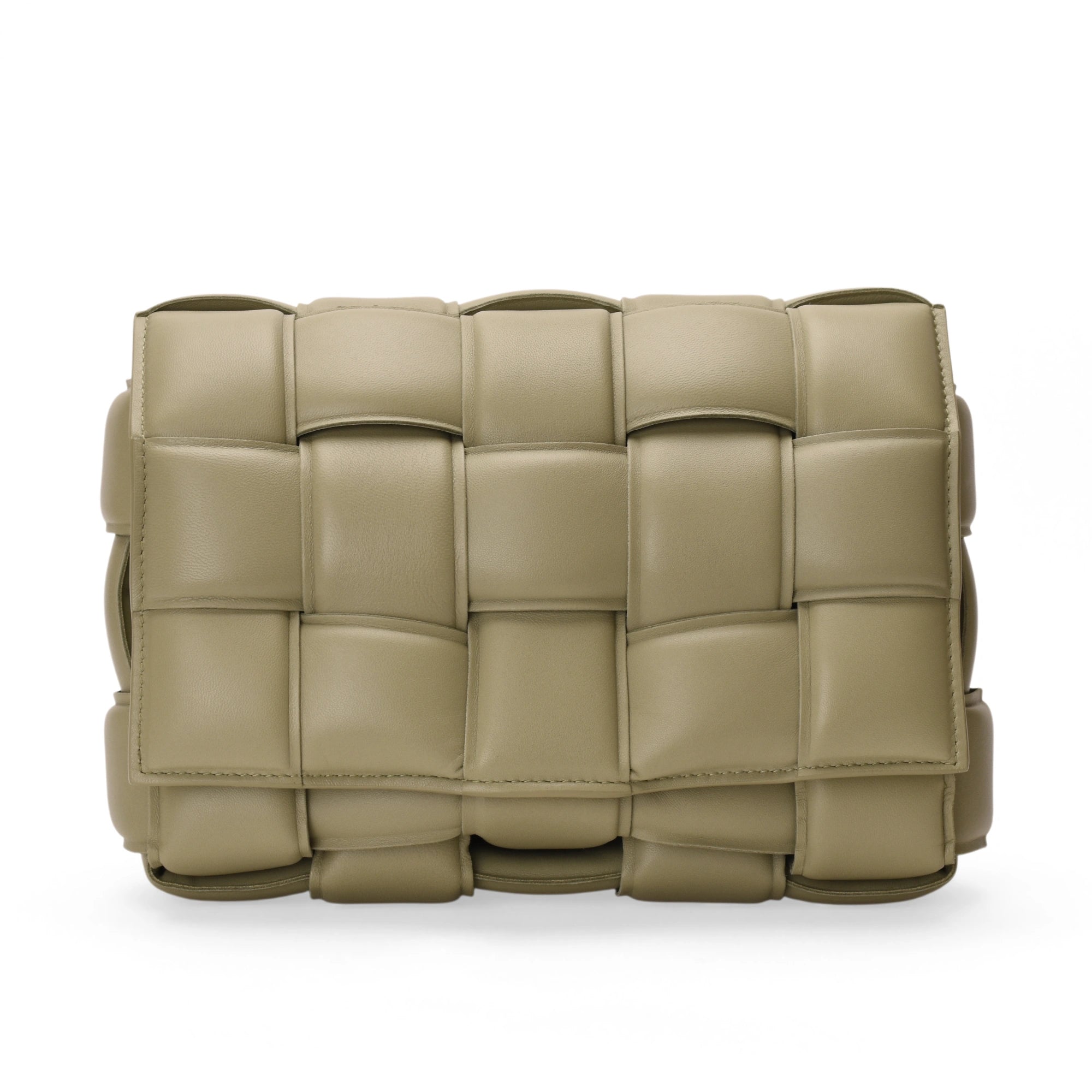 Bottega Veneta Padded Cassette Bag in Sage lambskin