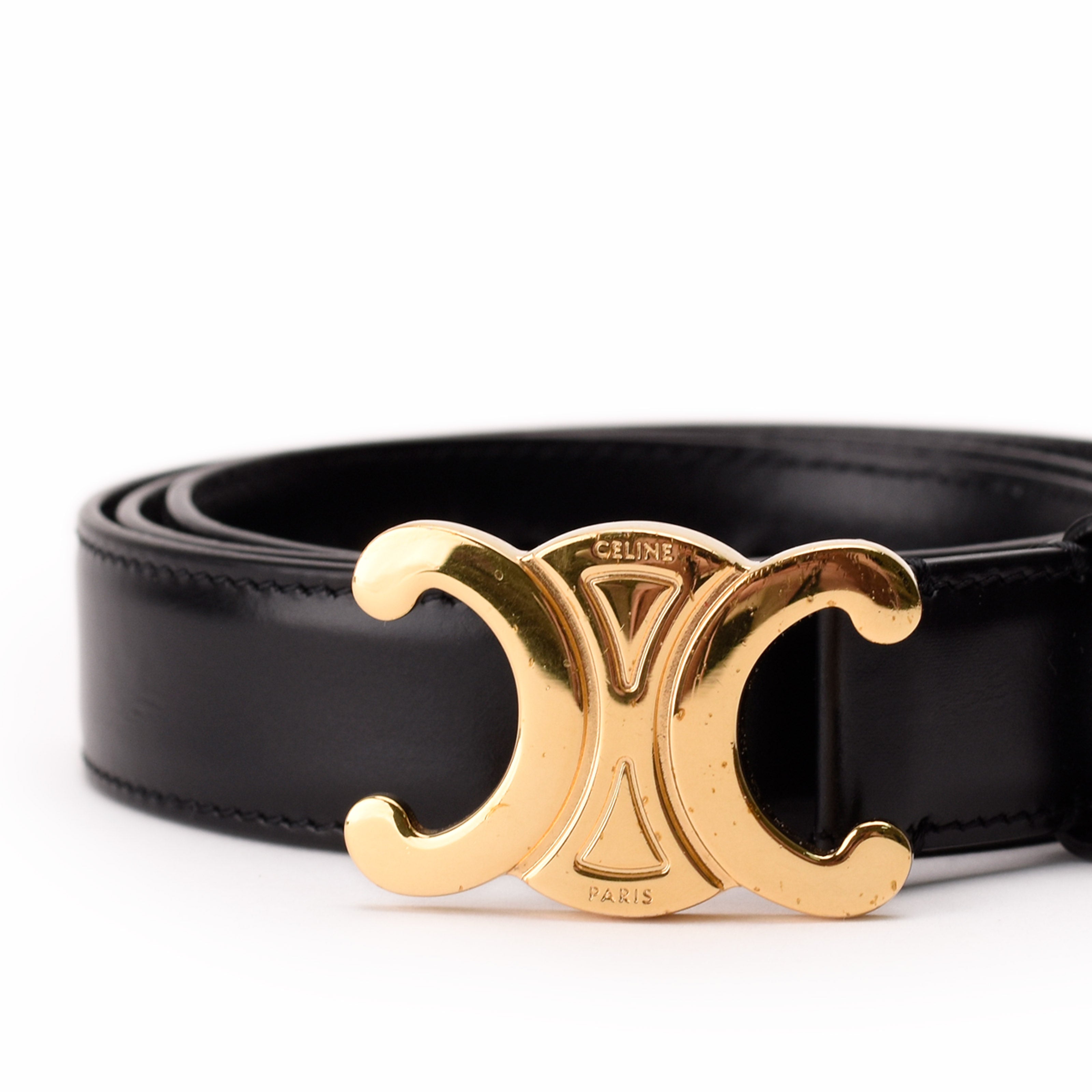 Celine Triomphe Black Belt 85