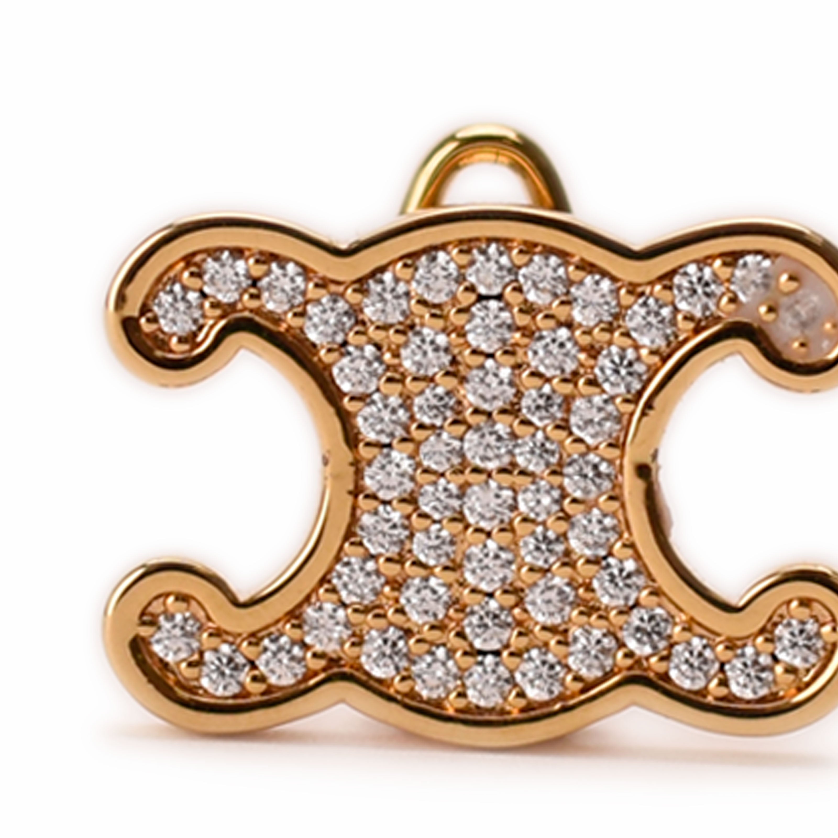 Celine Hair Pin Gold Crystal