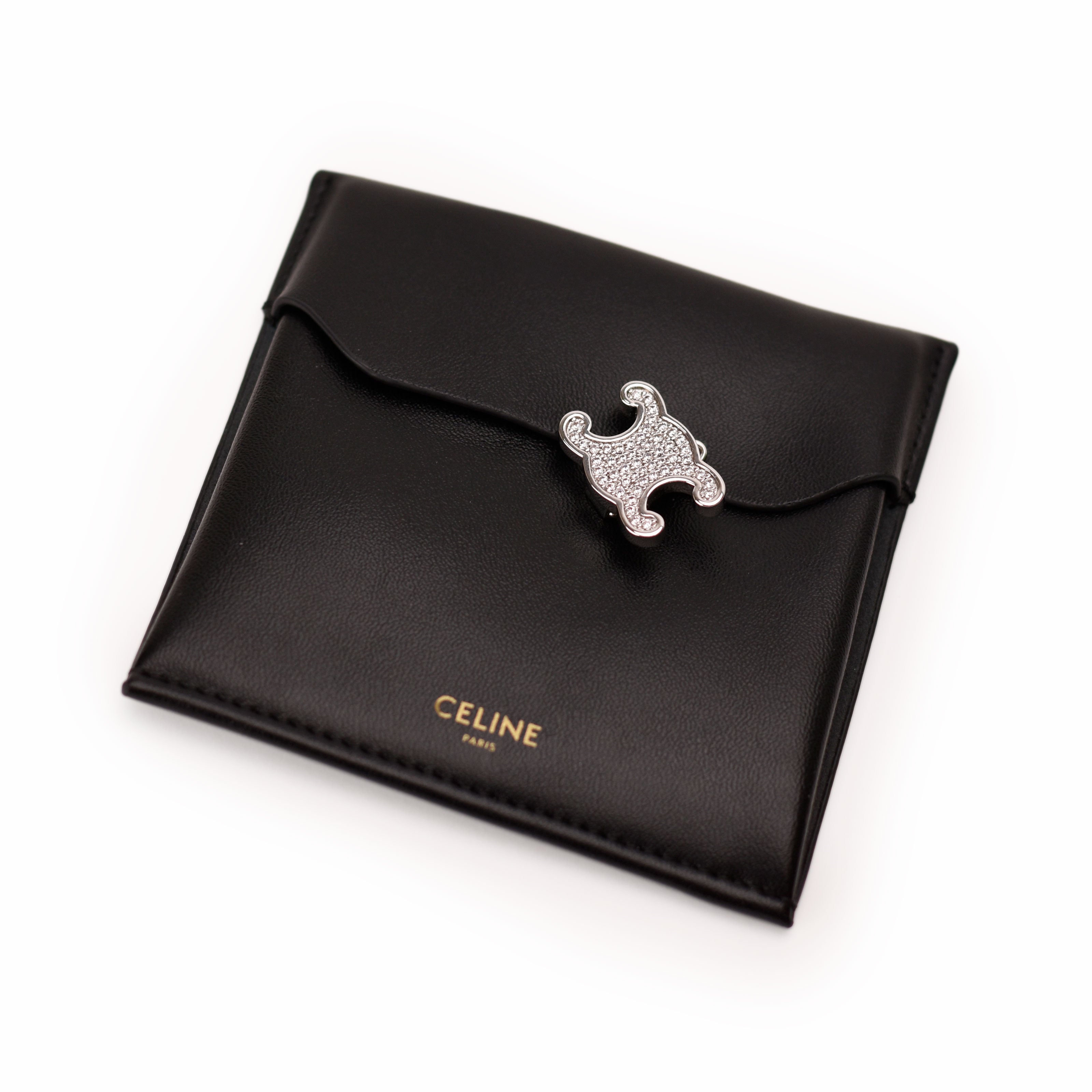 Celine Hair Pin Crystal Silver