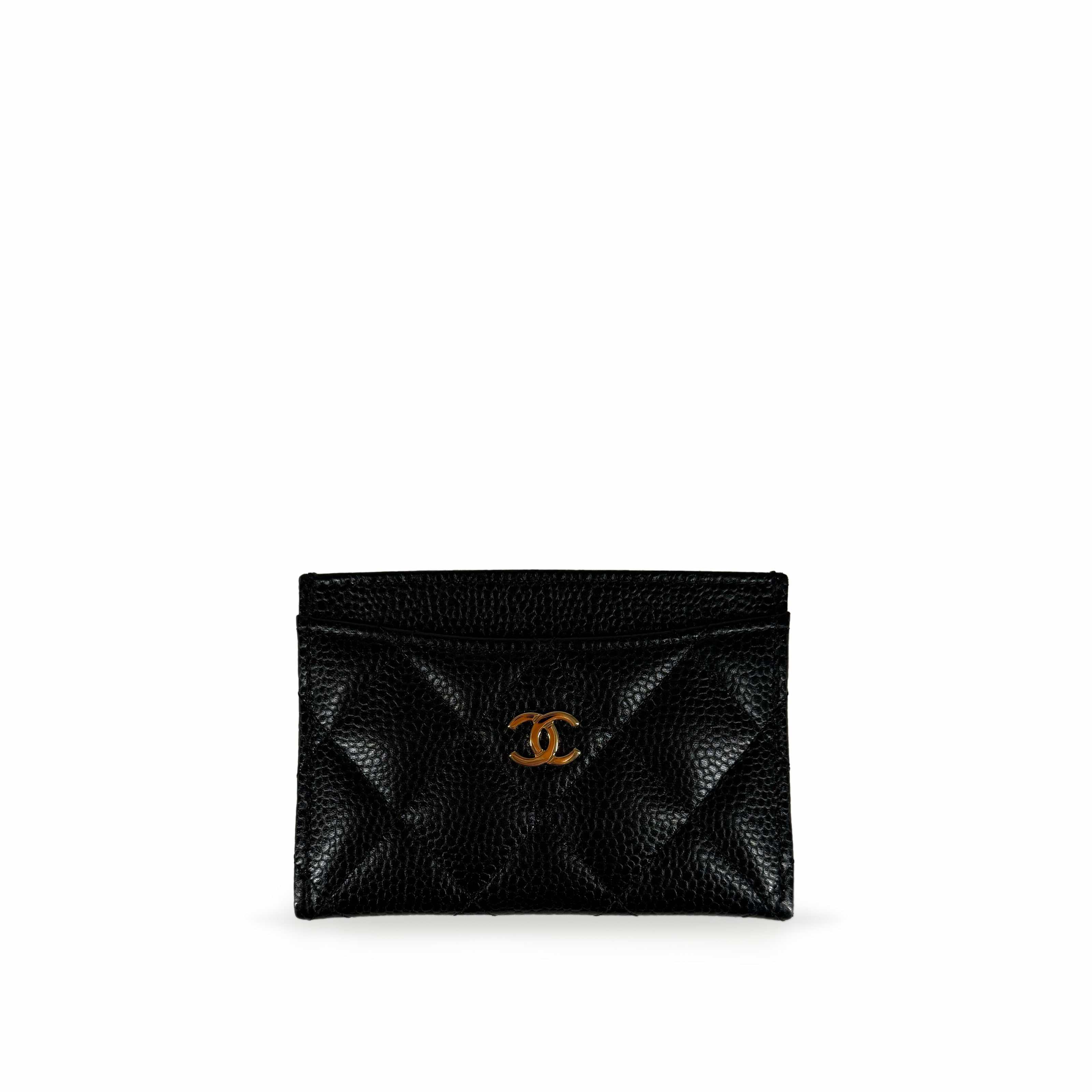 Chanel Classic Card Holder Black Caviar GHW