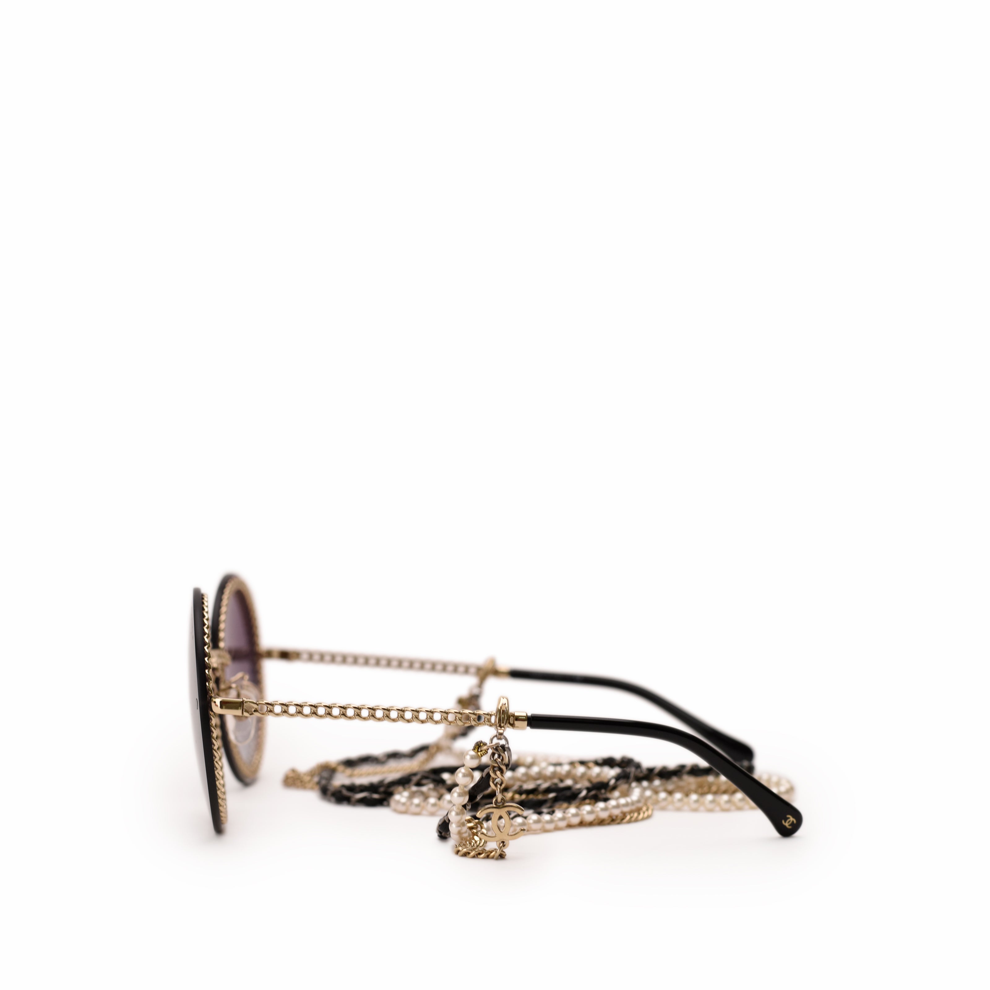 Chanel Round Chain Sunglasses