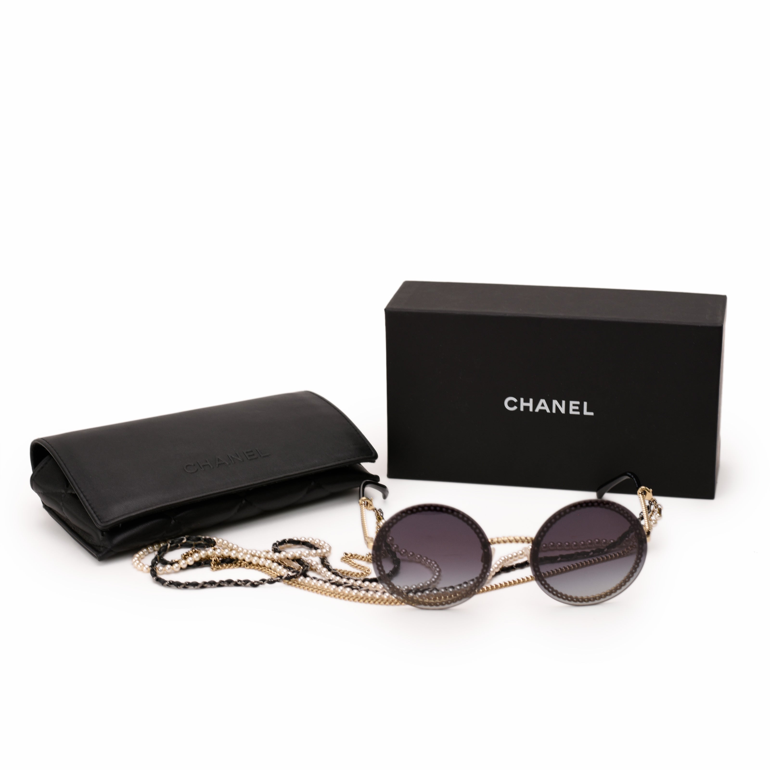 Chanel Round Chain Sunglasses