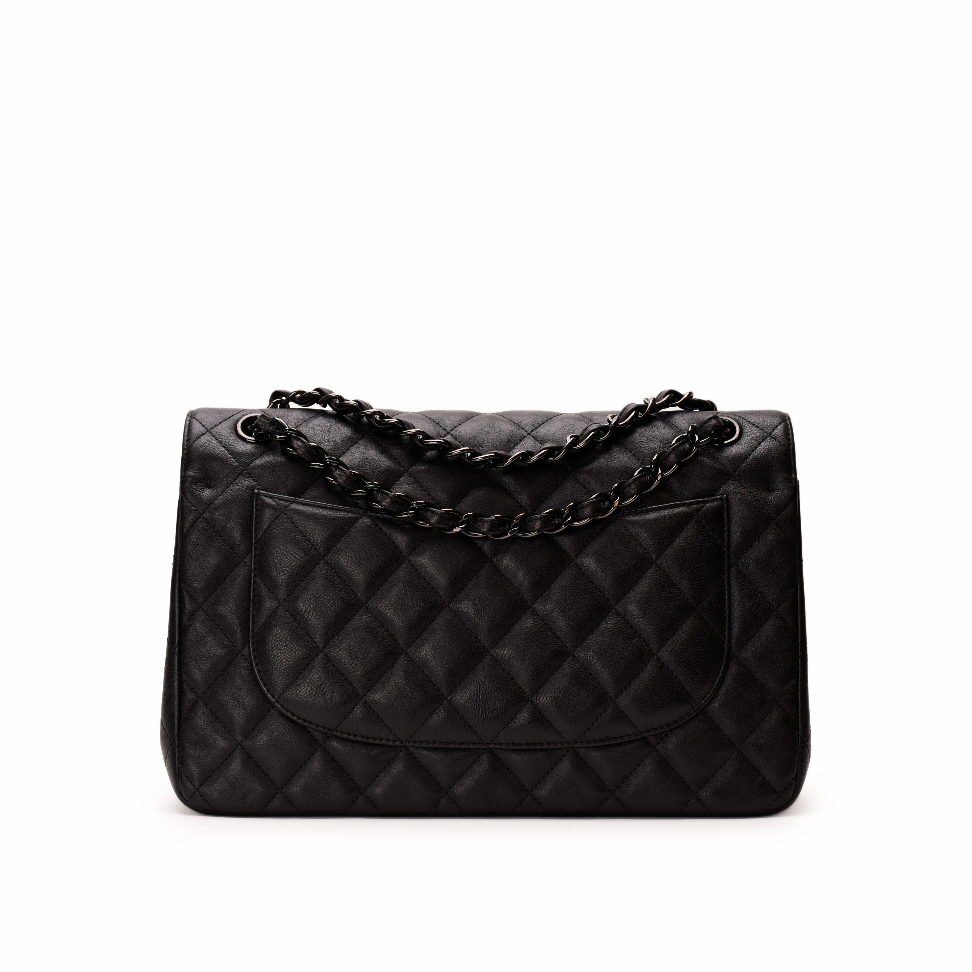 Chanel Timeless Jumbo So Black Quilted Calfskin
