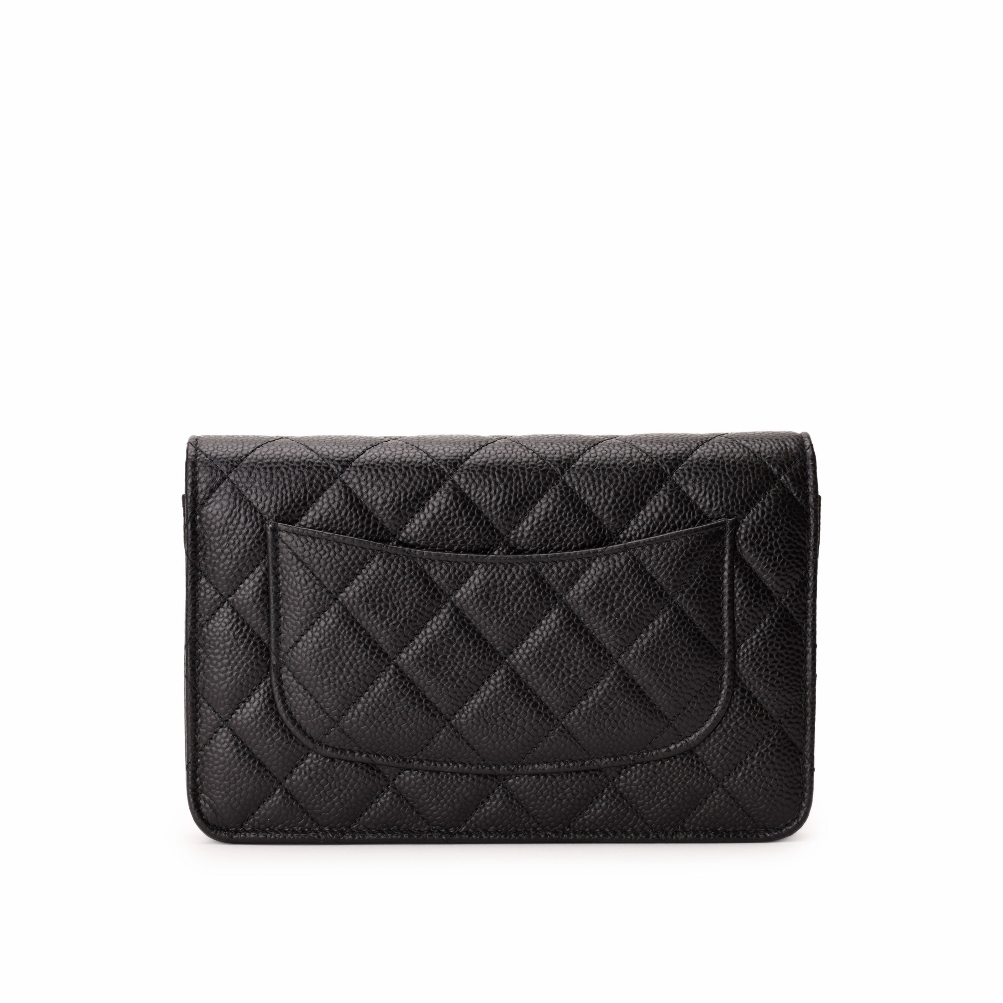 Chanel WOC Black Caviar SHW