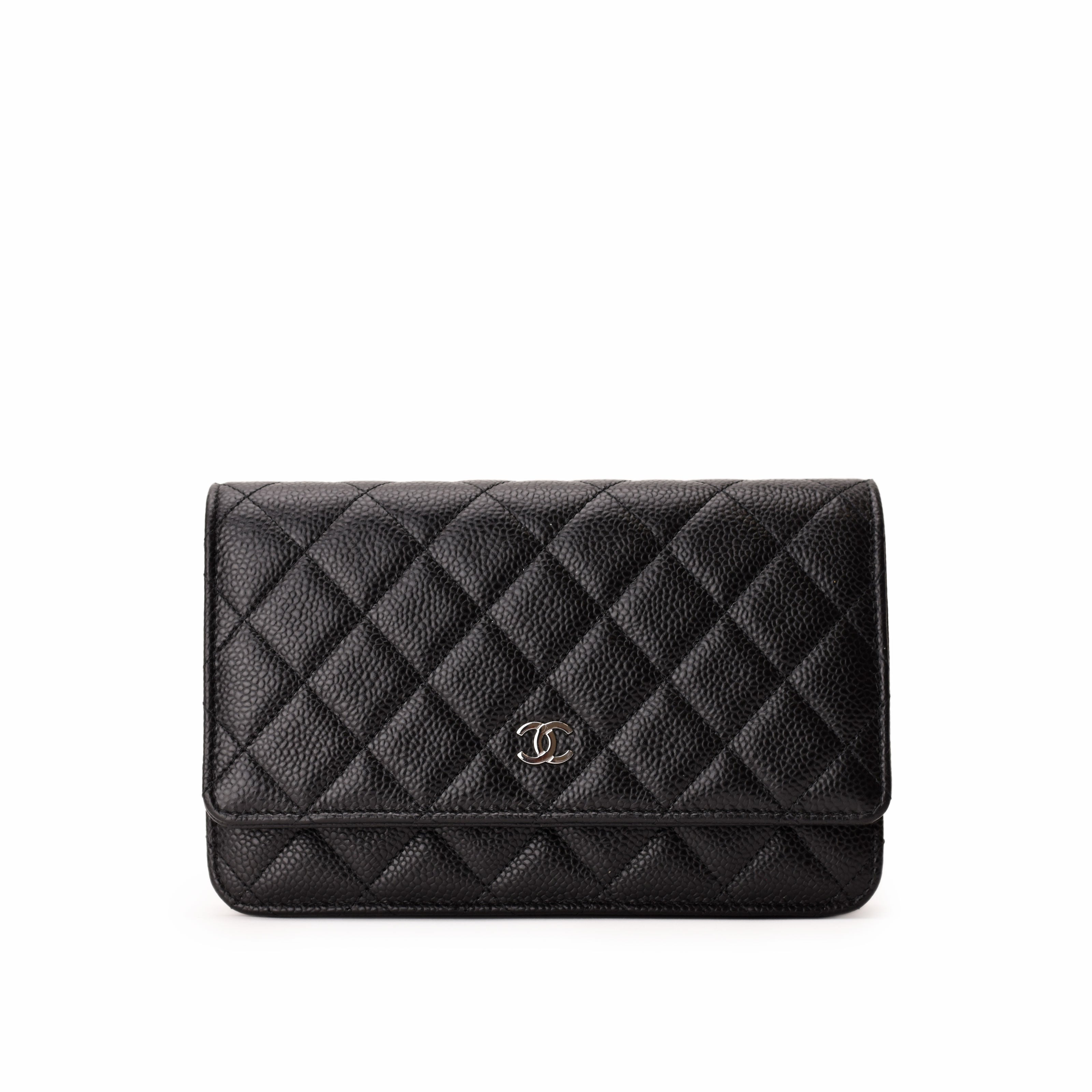 Chanel WOC Black Caviar SHW