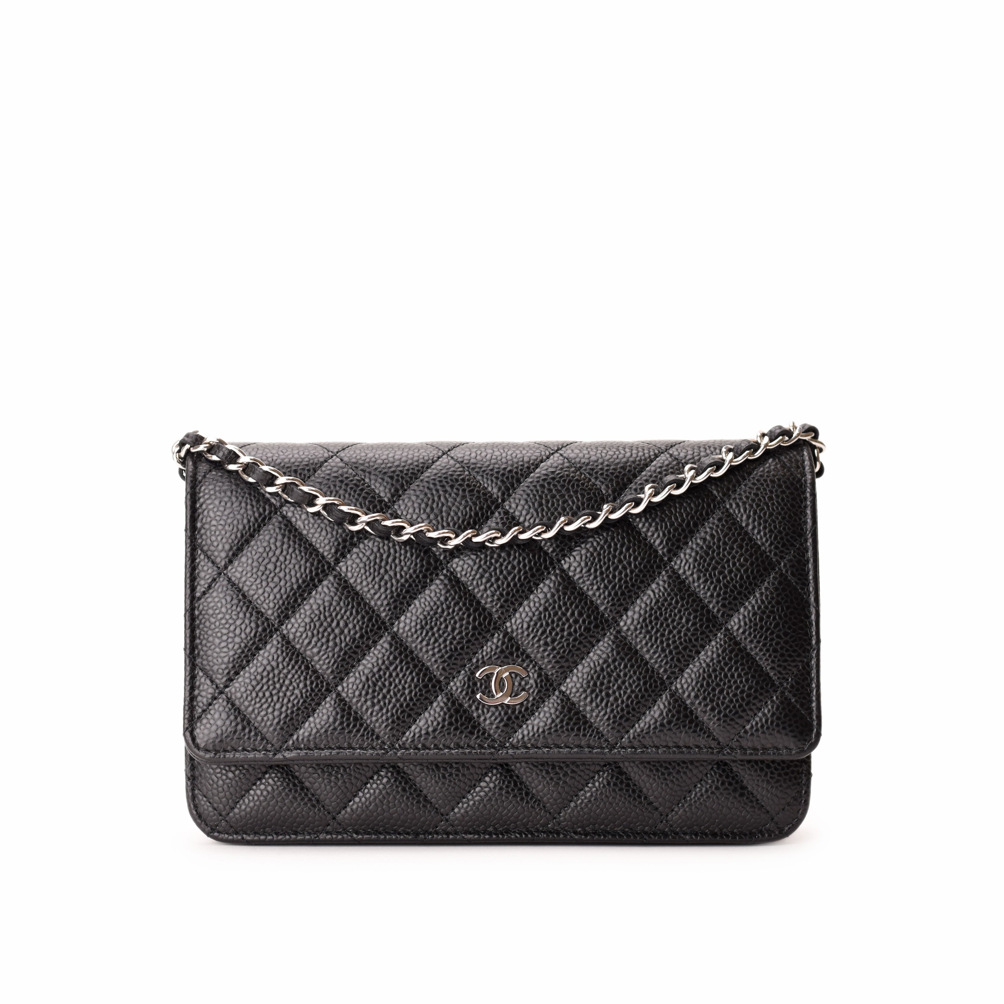 Chanel WOC Black Caviar SHW