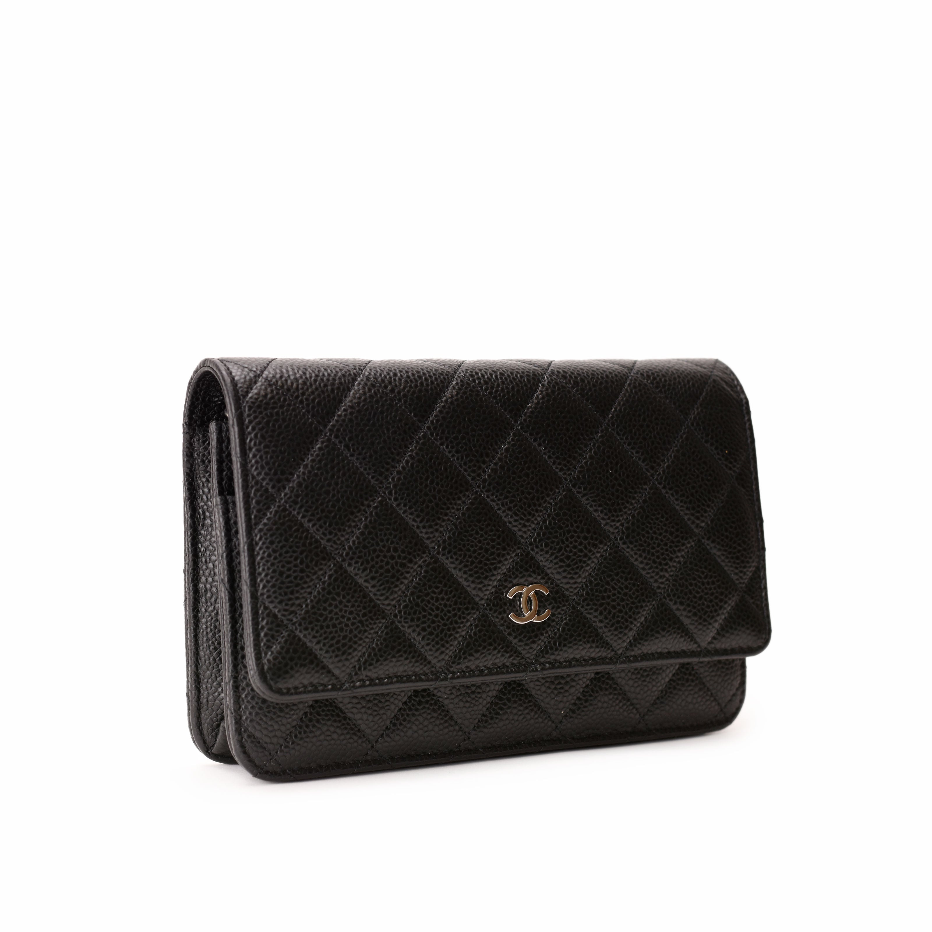 Chanel WOC Black Caviar SHW