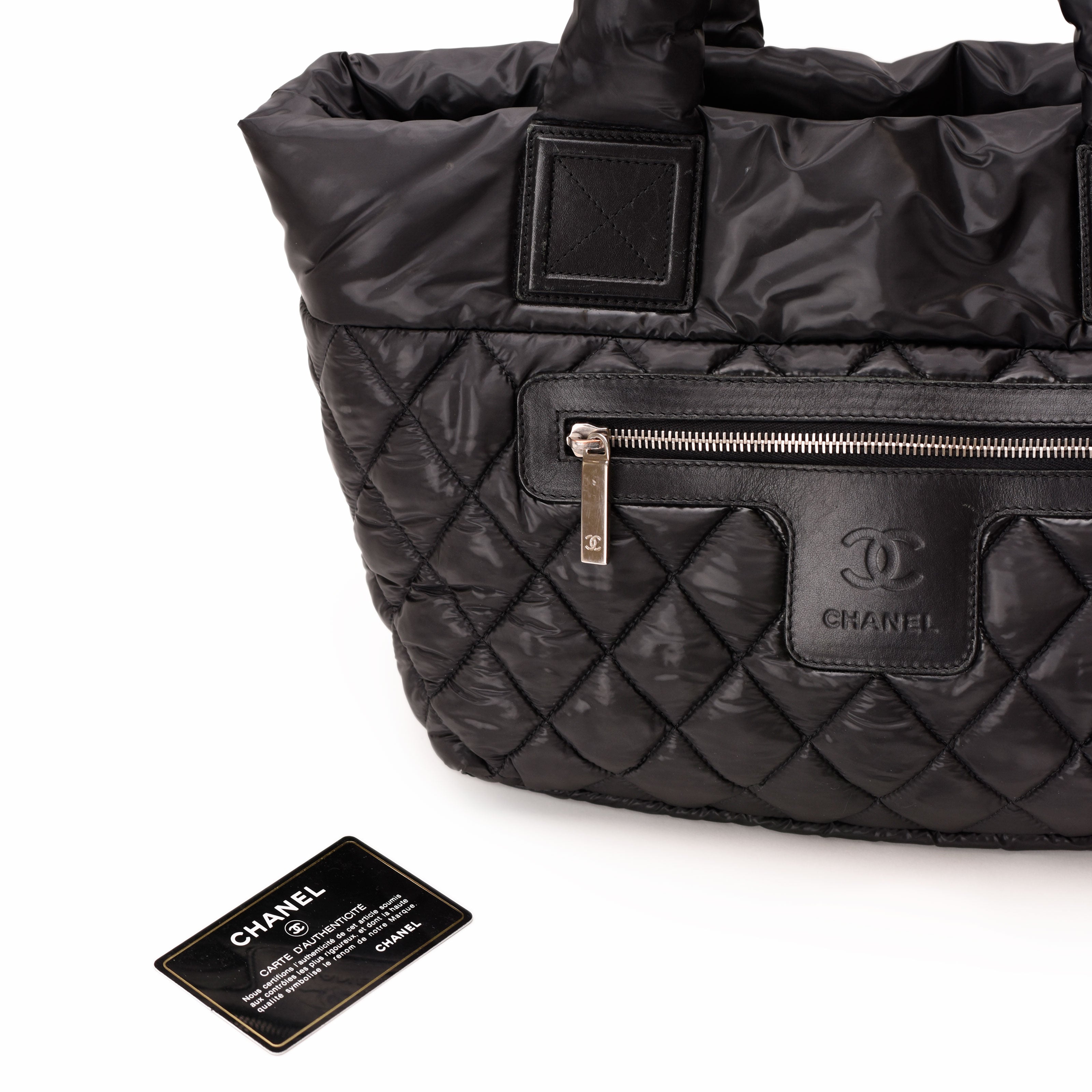 Chanel Coco Black Cocoon Nylon Tote