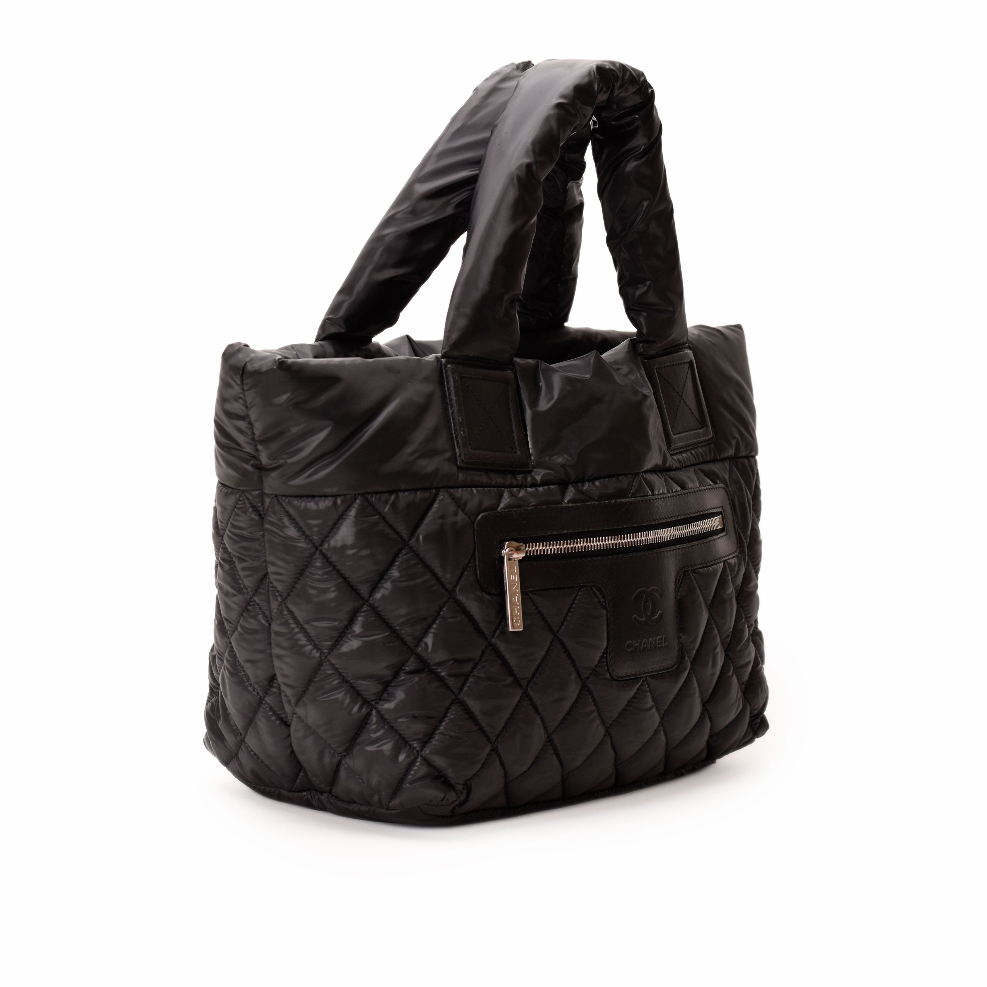 Chanel Coco Black Cocoon Nylon Tote