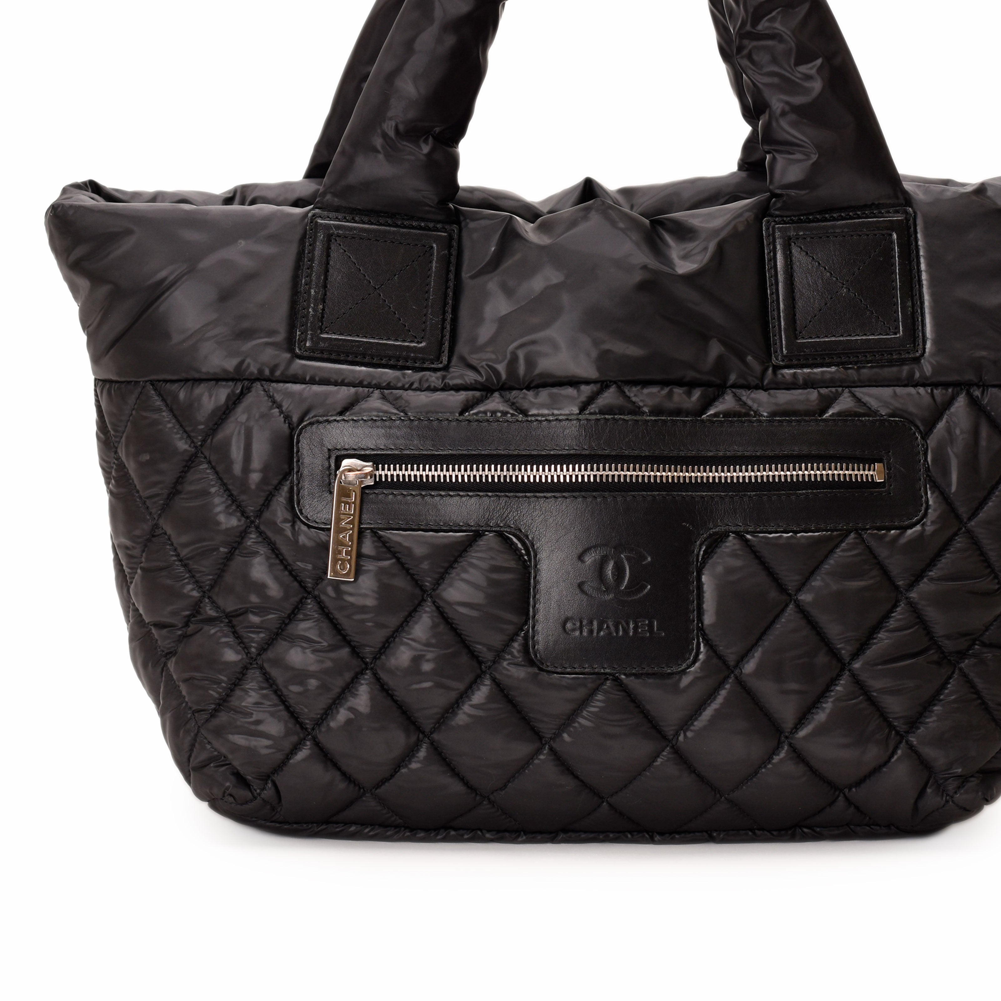 Chanel Coco Black Cocoon Nylon Tote