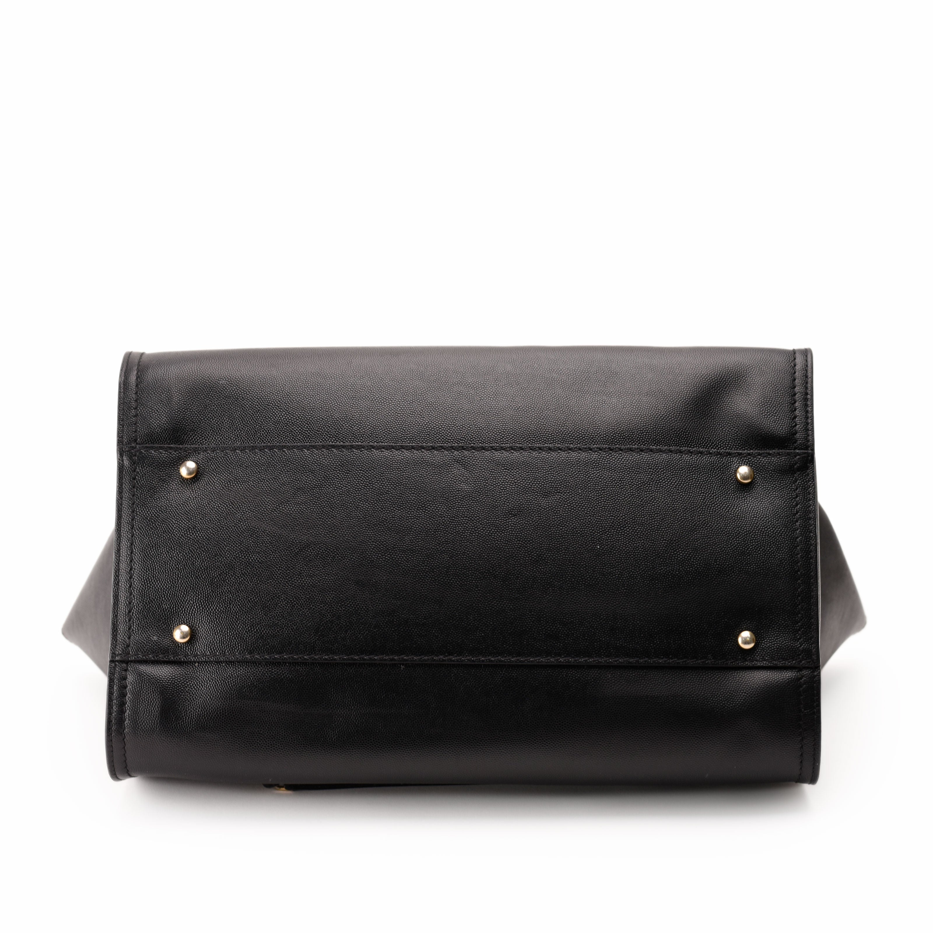 Chanel Deauville Large Black Caviar Tote Bag