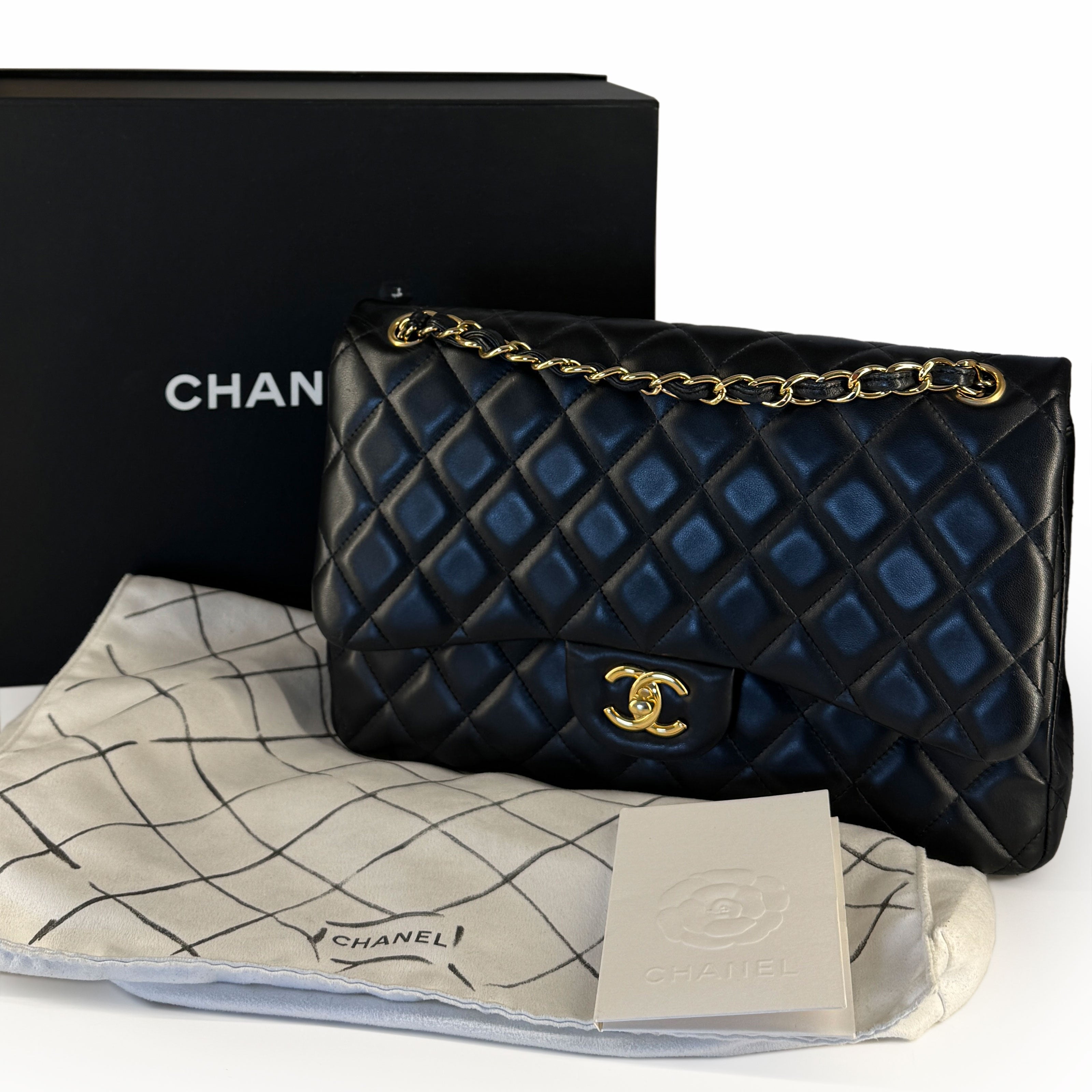 Chanel Timeless Jumbo Black Lambskin GHW