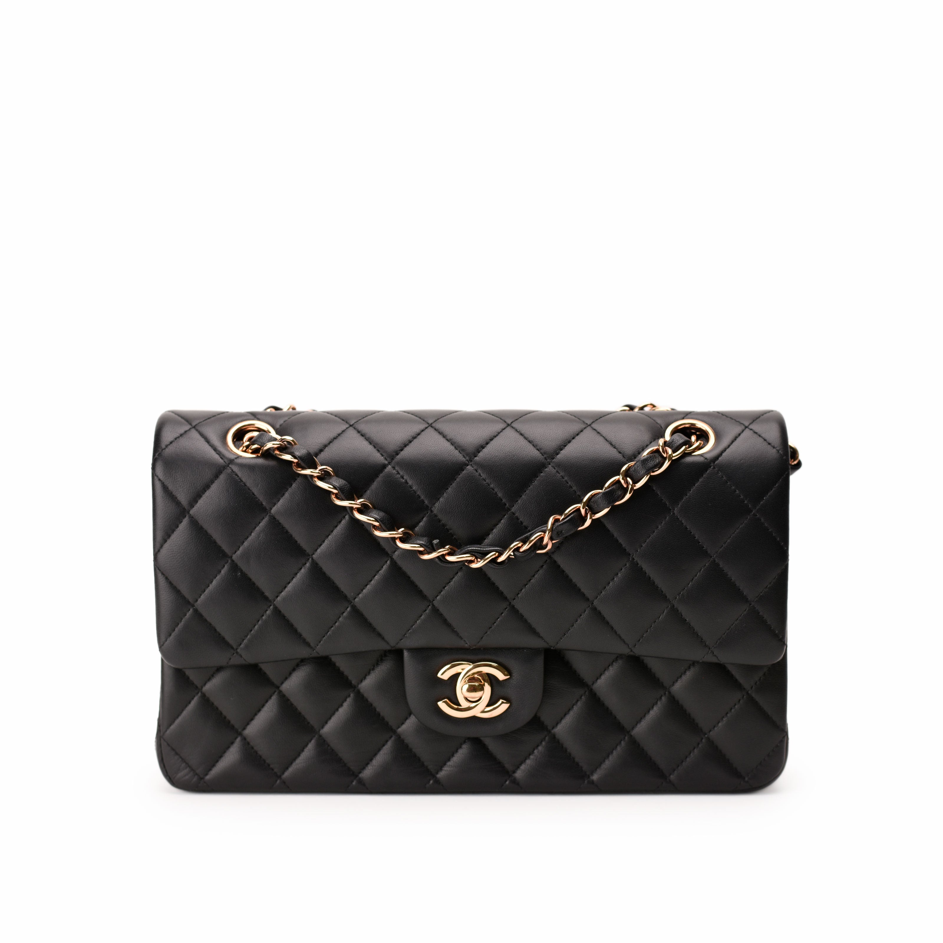 Chanel Timeless Medium Black Lambskin RHW