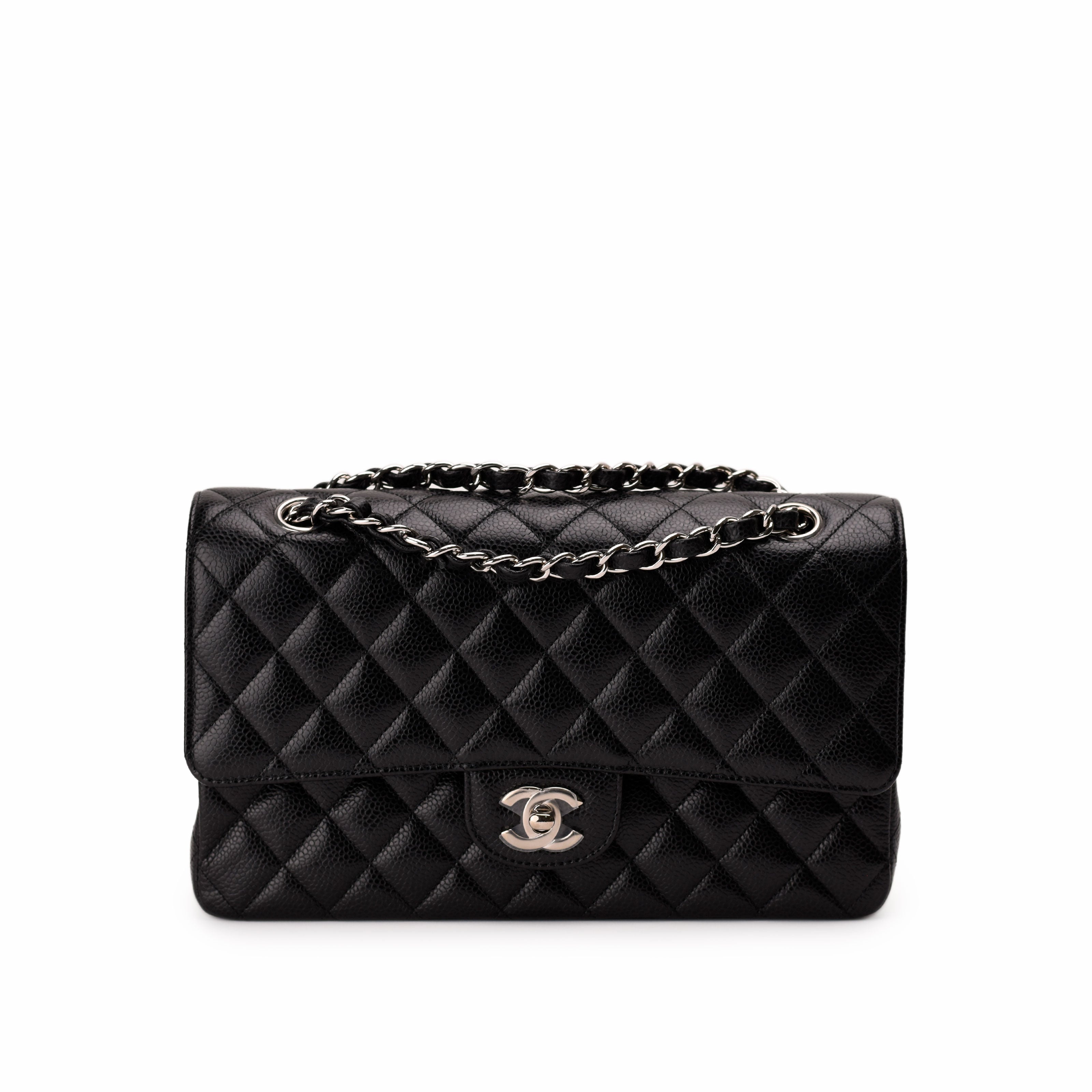 Chanel Timeless Medium Black Caviar SHW