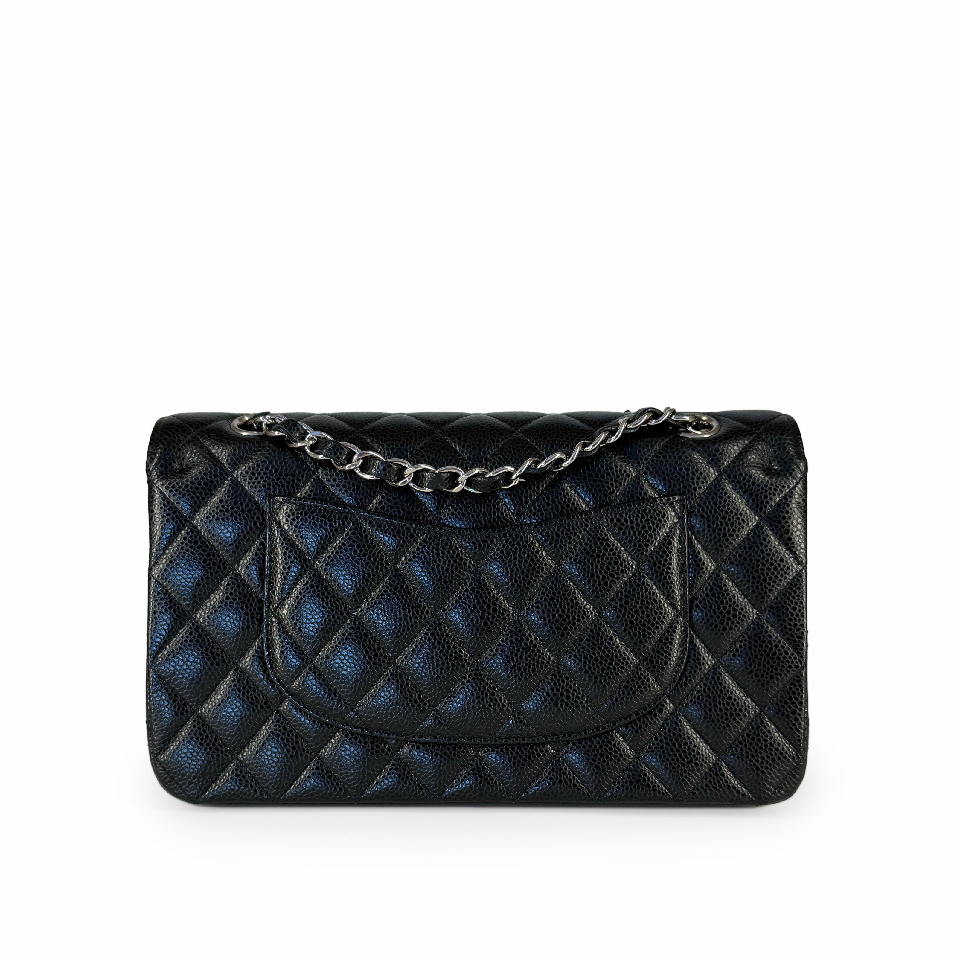 Chanel Timeless Medium Black Caviar SHW